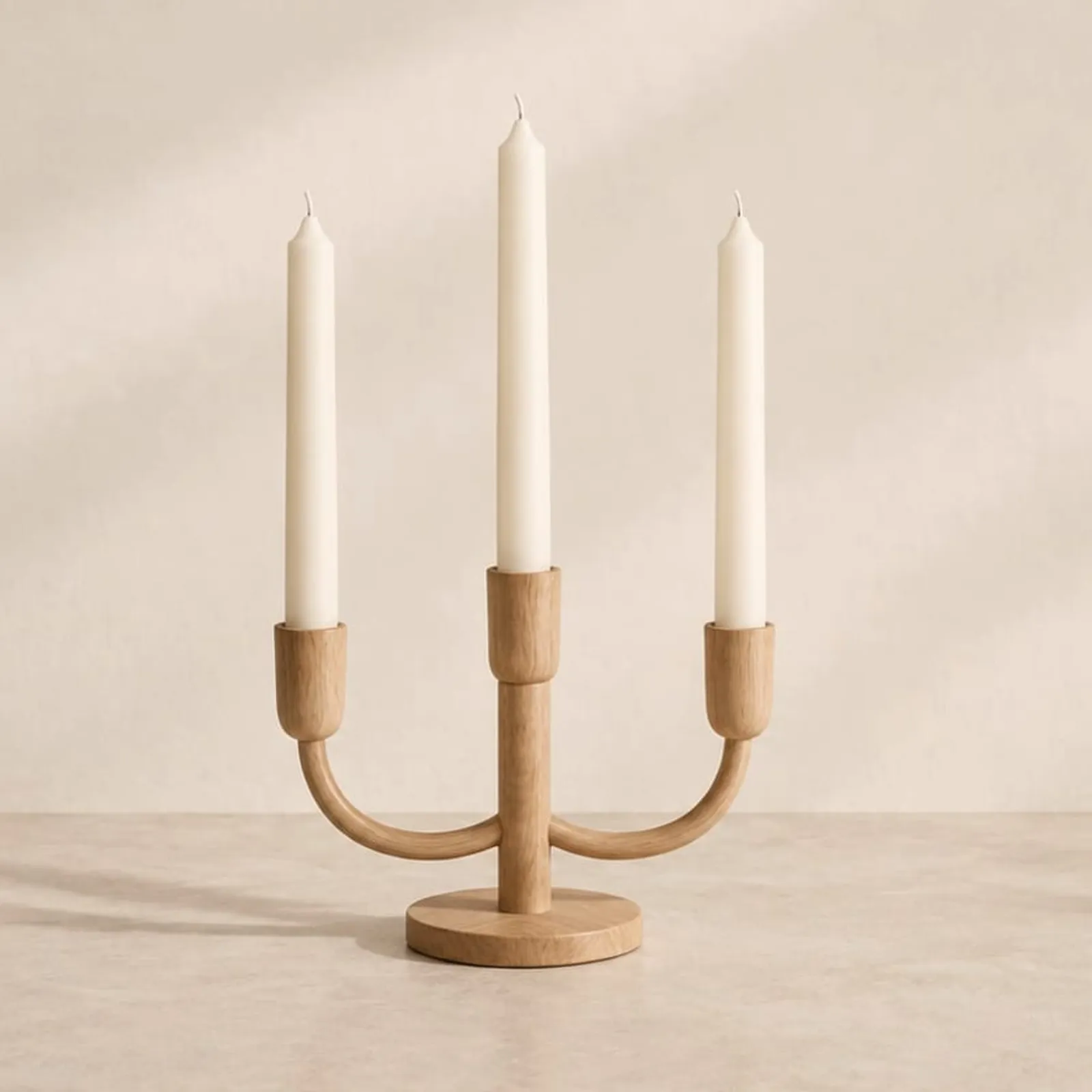 Ljusstake Klippa Ek - bild 1