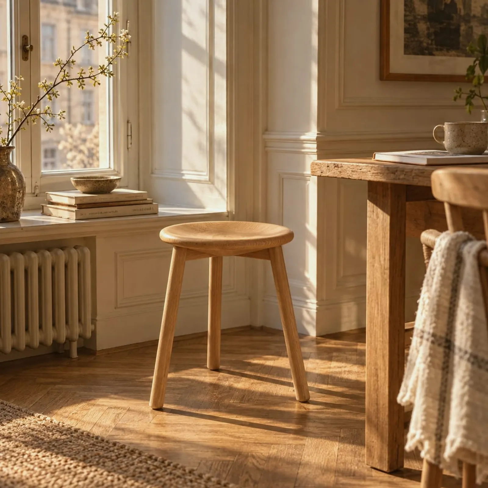 Tabouret Bryggan en bouleau - image 3