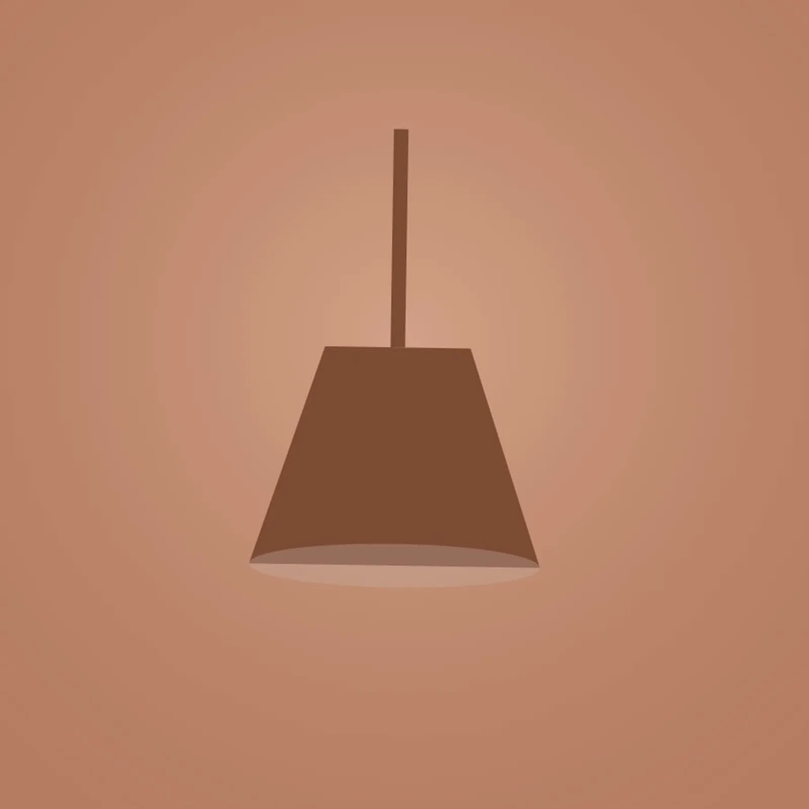 Taklampa Råg Terrakotta - bild 1