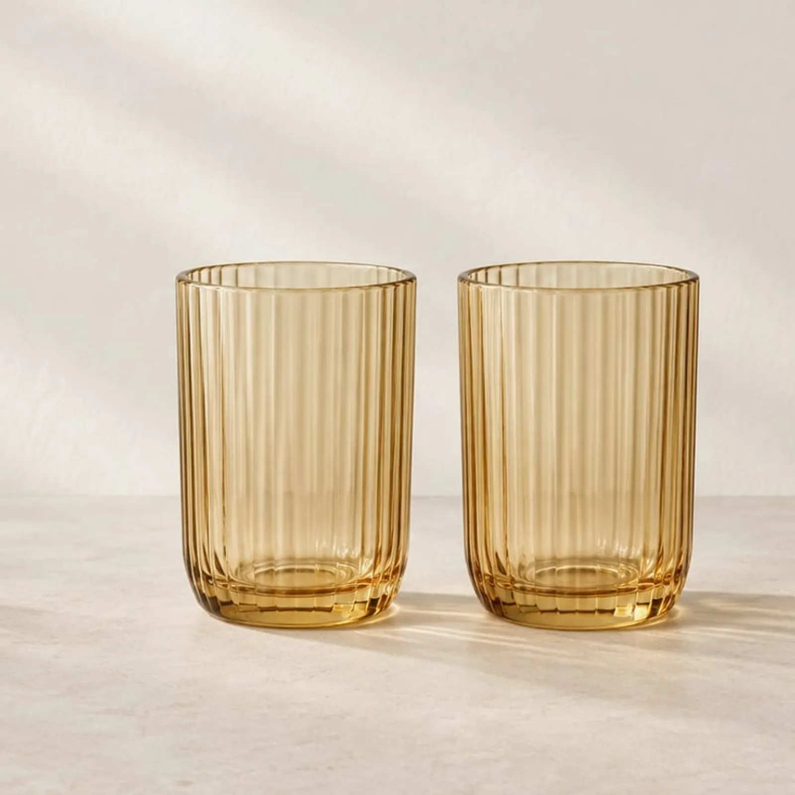 Glas Hägg Ockra - bild 1