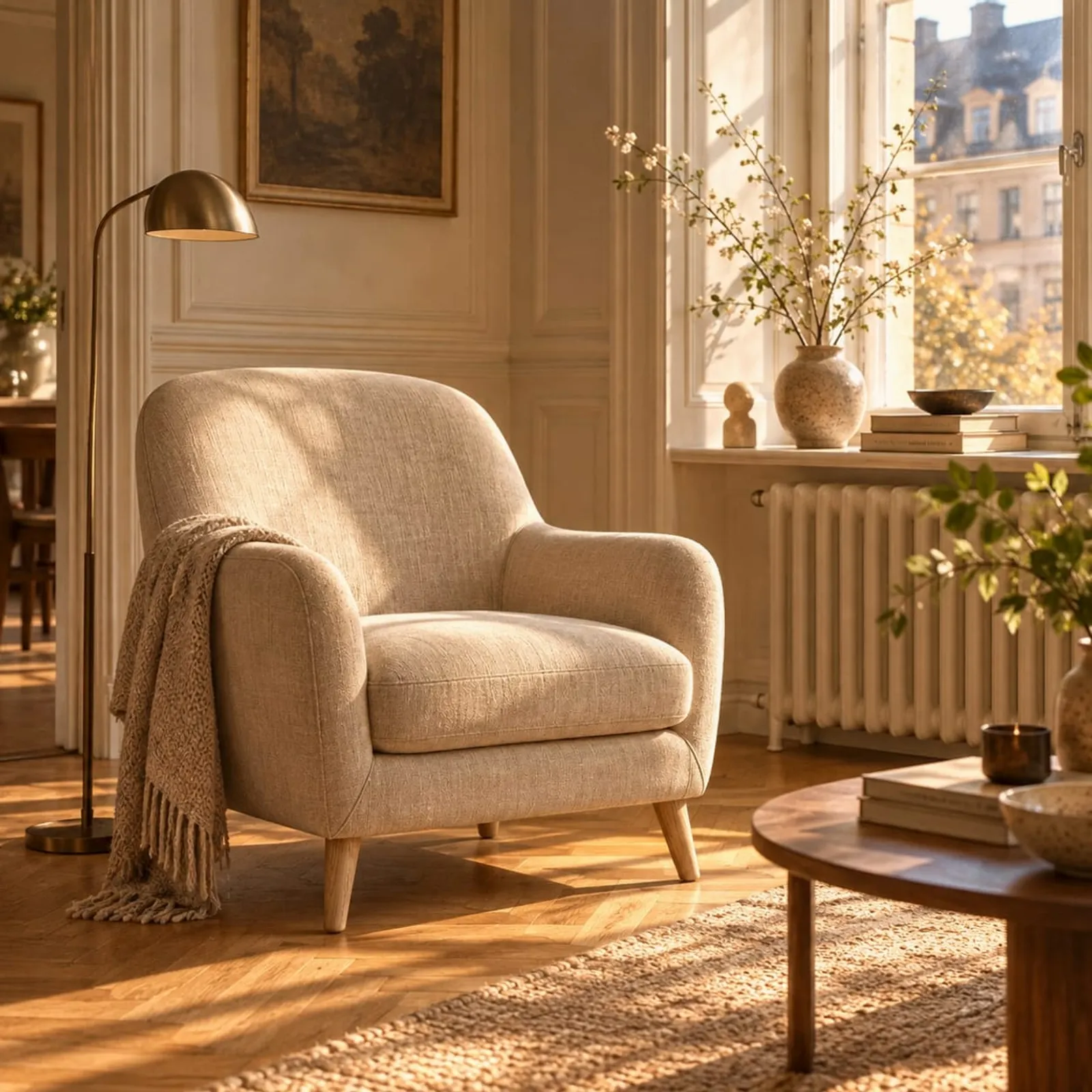 Fauteuil Fjäll en velours - image 2