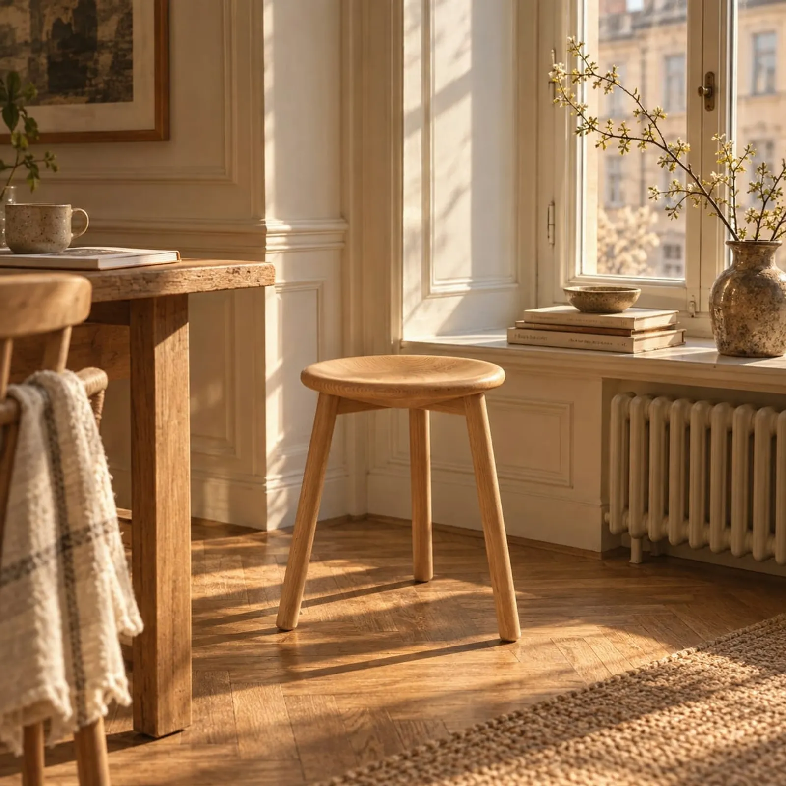 Tabouret Linet en bouleau - image 2