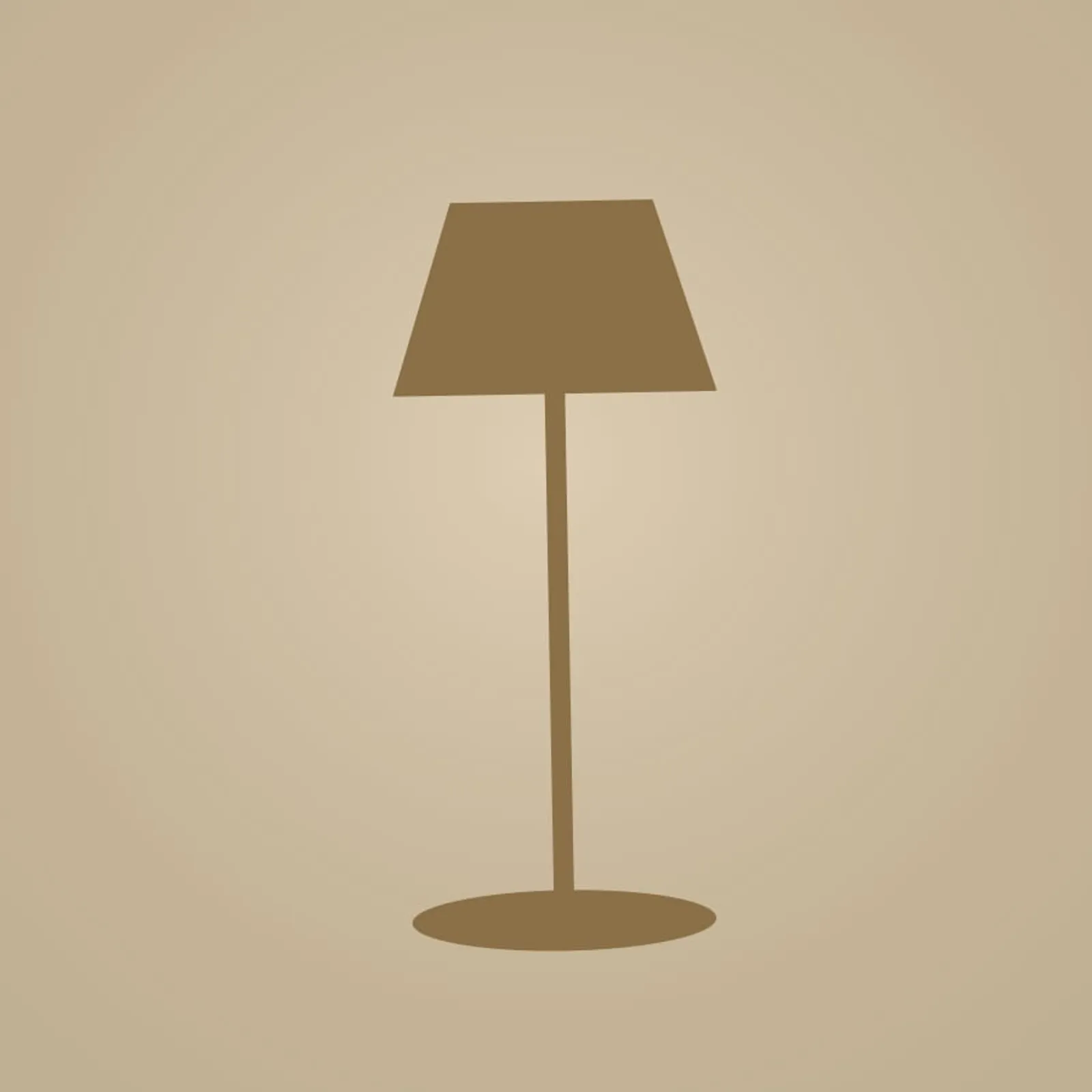 Golvlampa Slån Mässing - bild 1