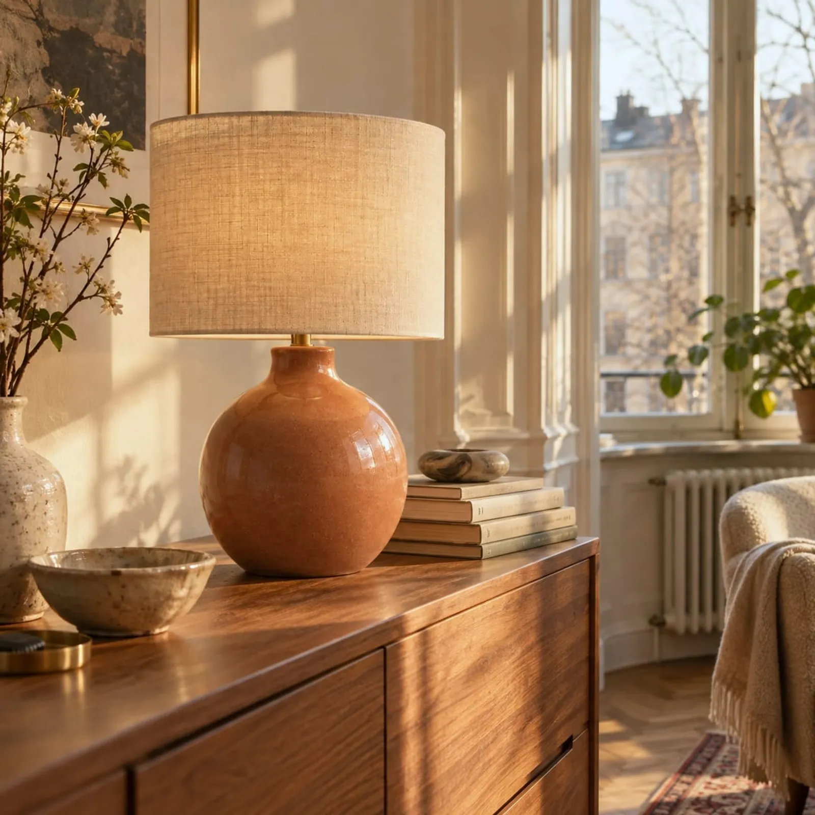 Lampe de table Hassel ocre II - image 2