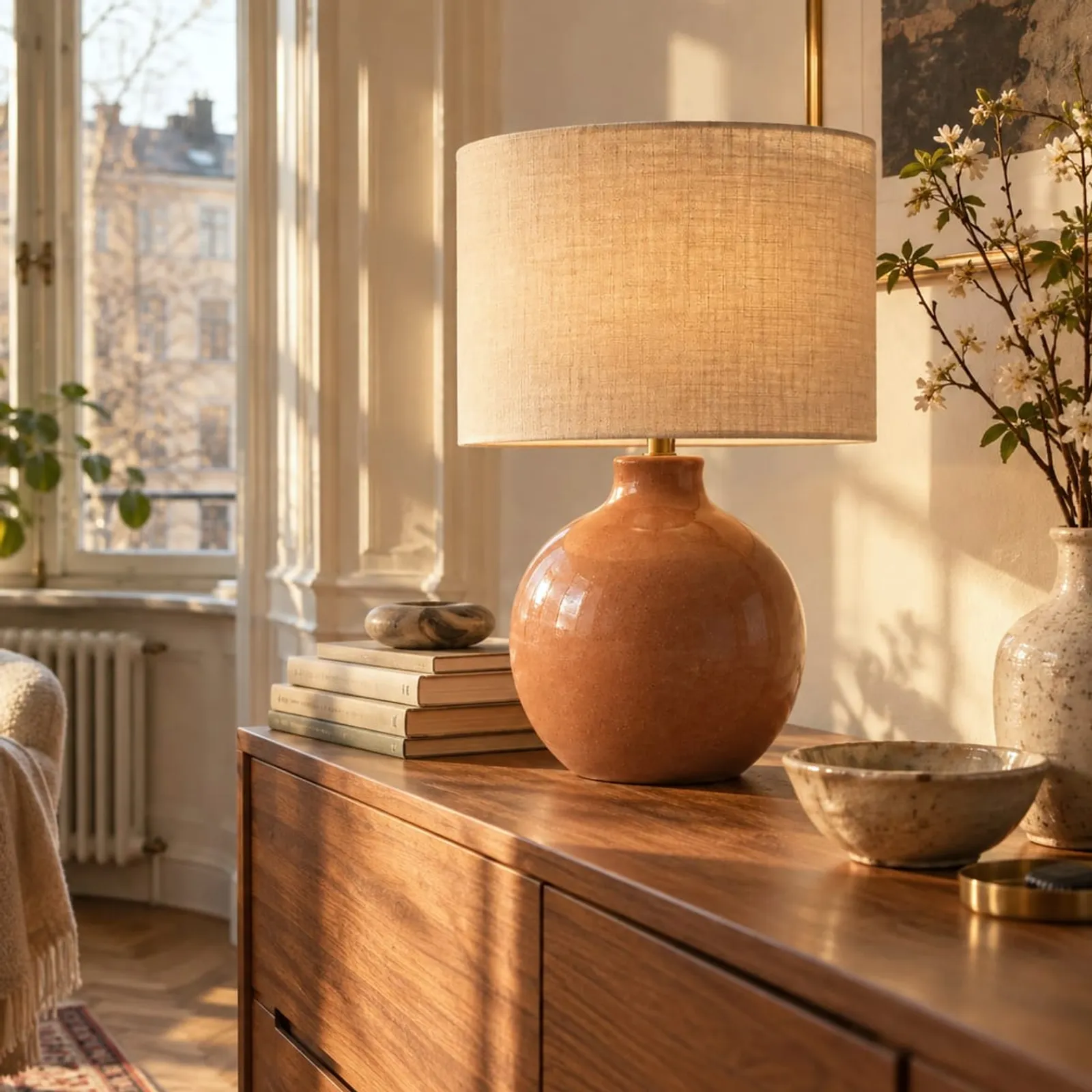Lampe de table Kvarn en laiton - image 2