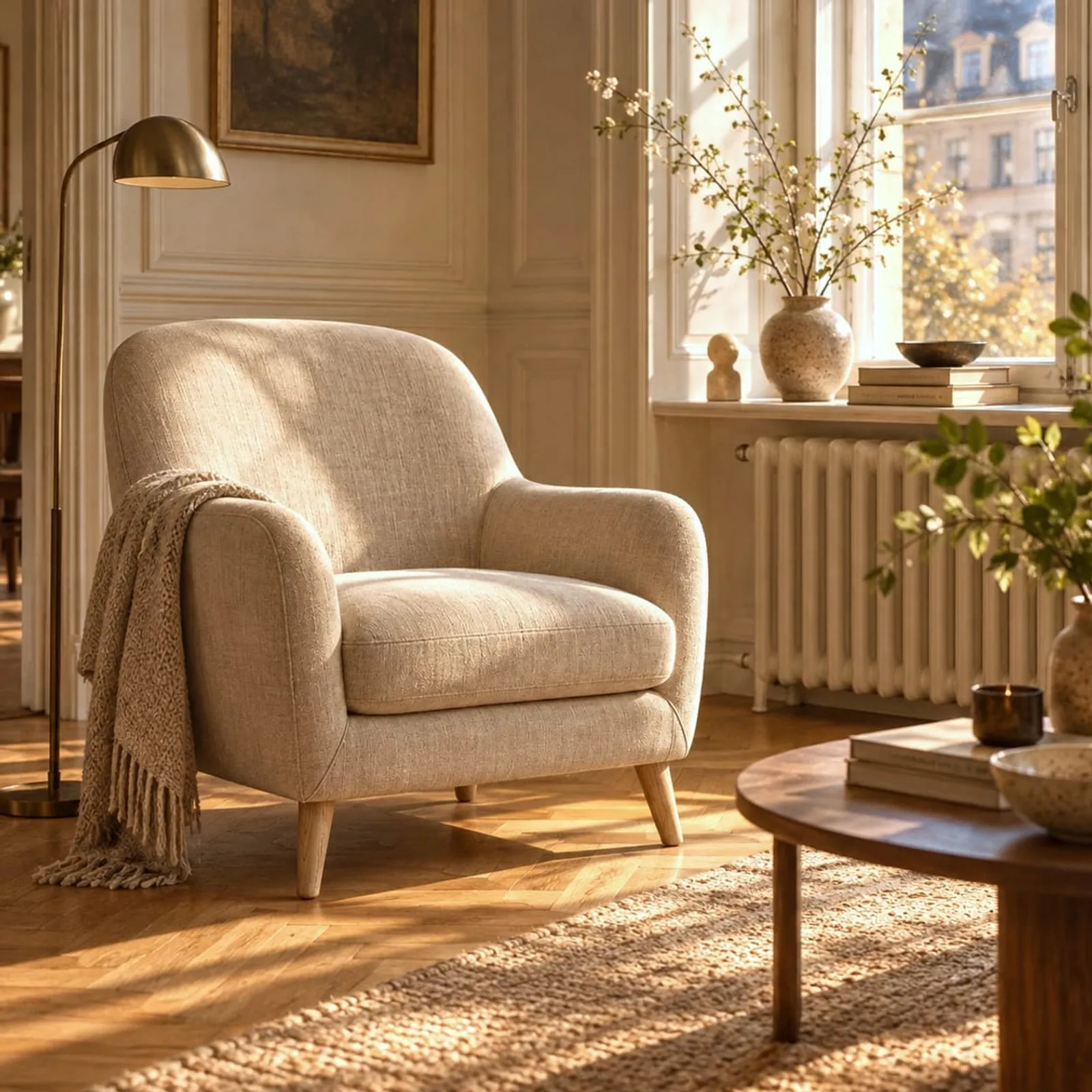 Fauteuil Fors en lin - image 2