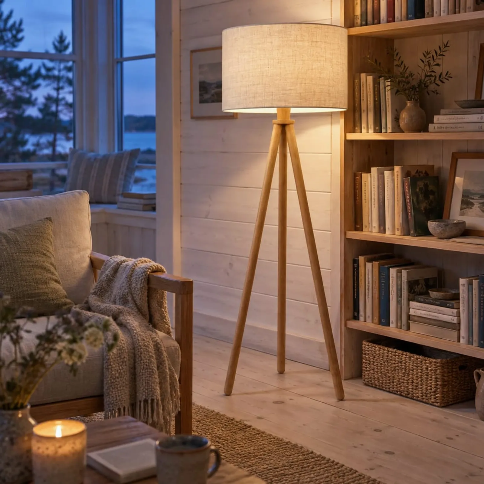 Lampadaire Ås en chêne - image 3