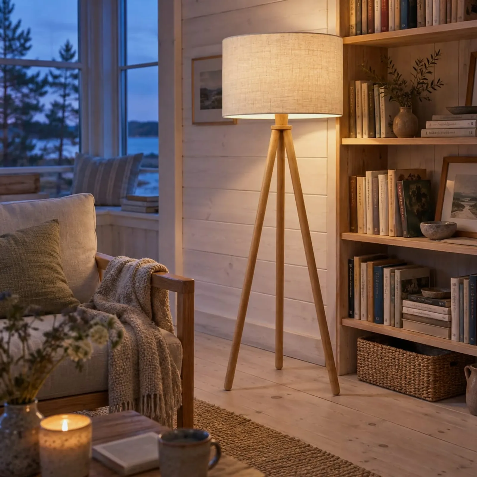 Lampadaire Hägg en chêne - image 3