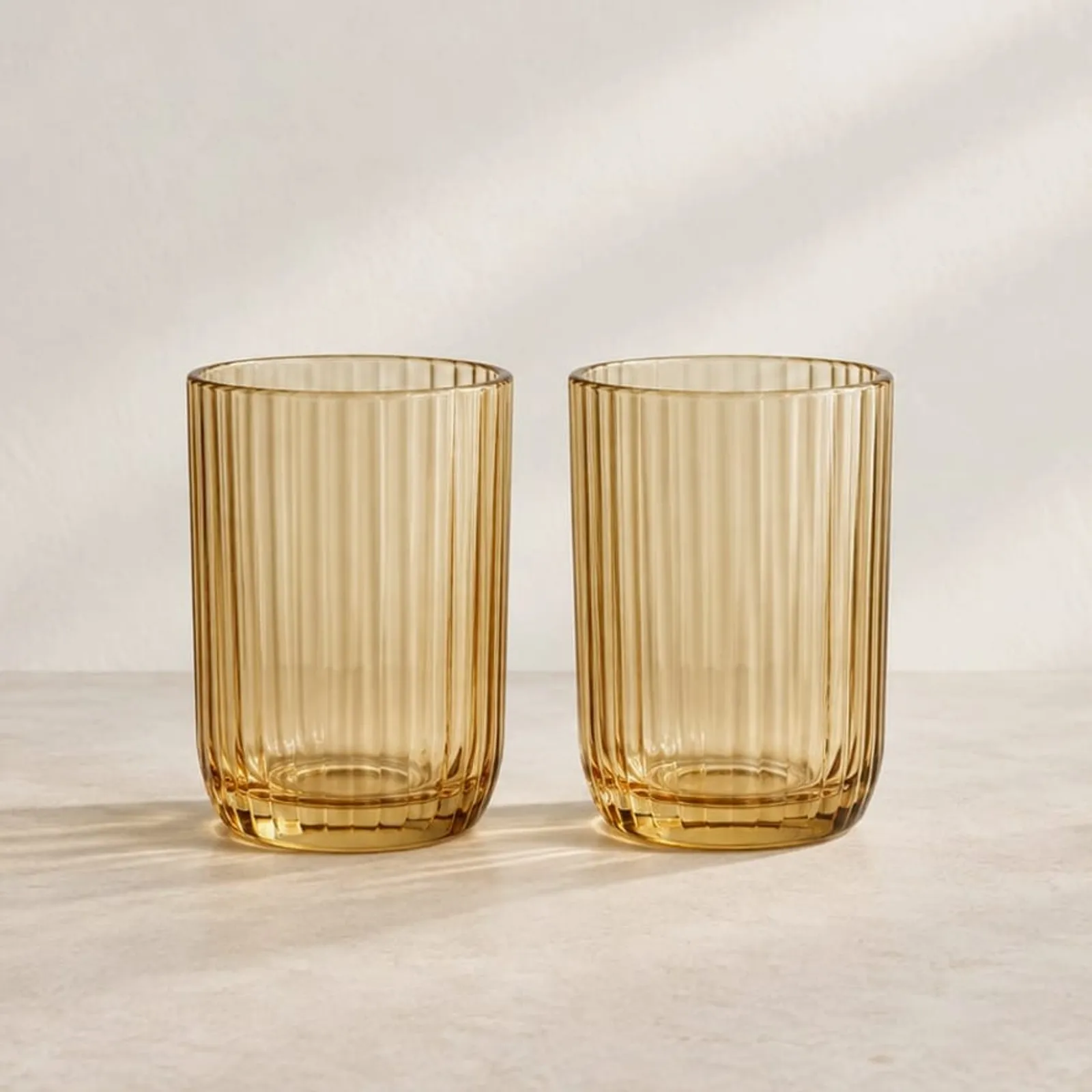 Glas Slån Ockra - bild 1