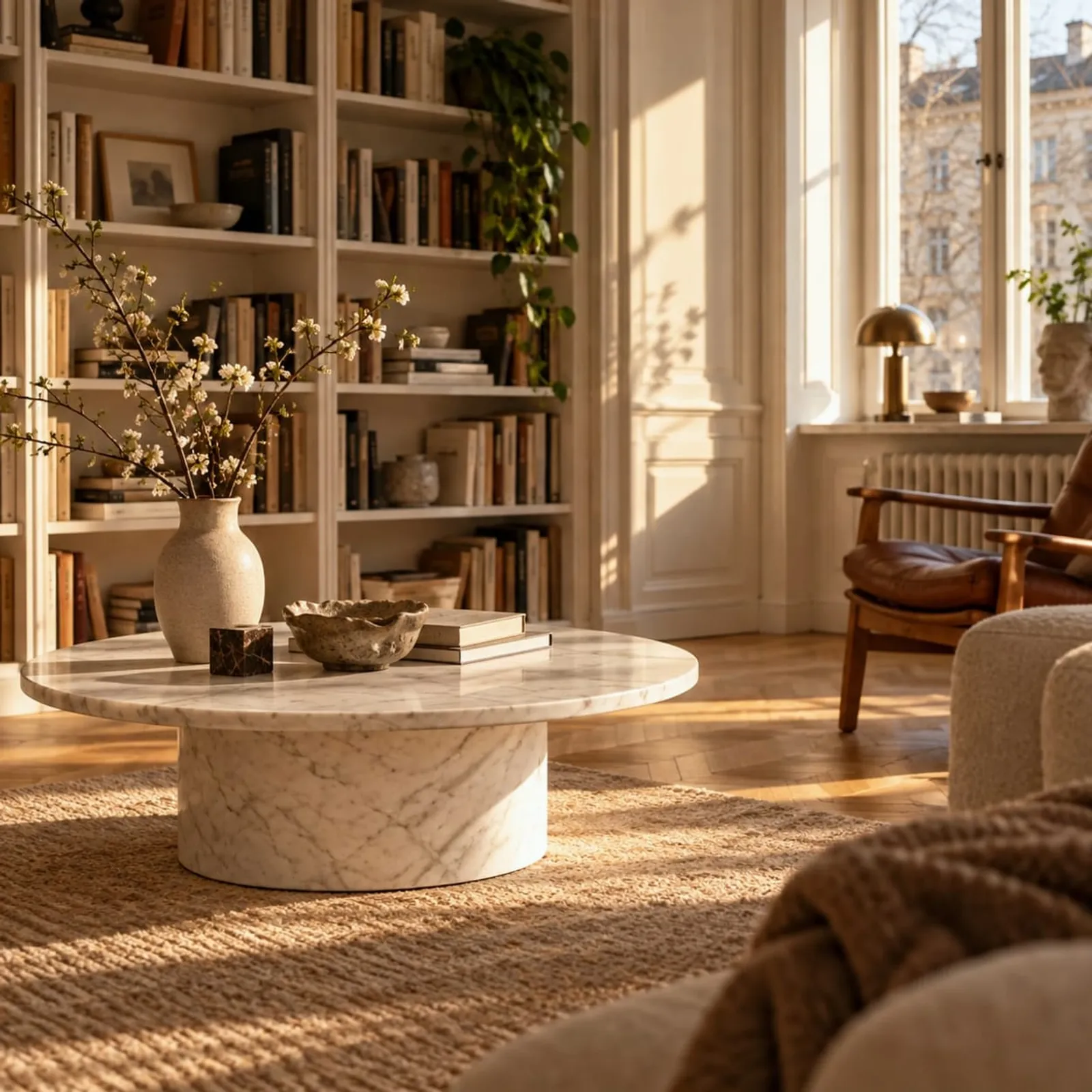 Table basse Tall blanc craie - image 2