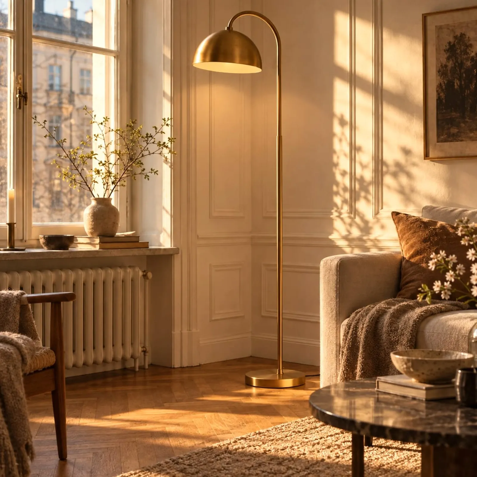 Lampadaire Tall ocre - image 2