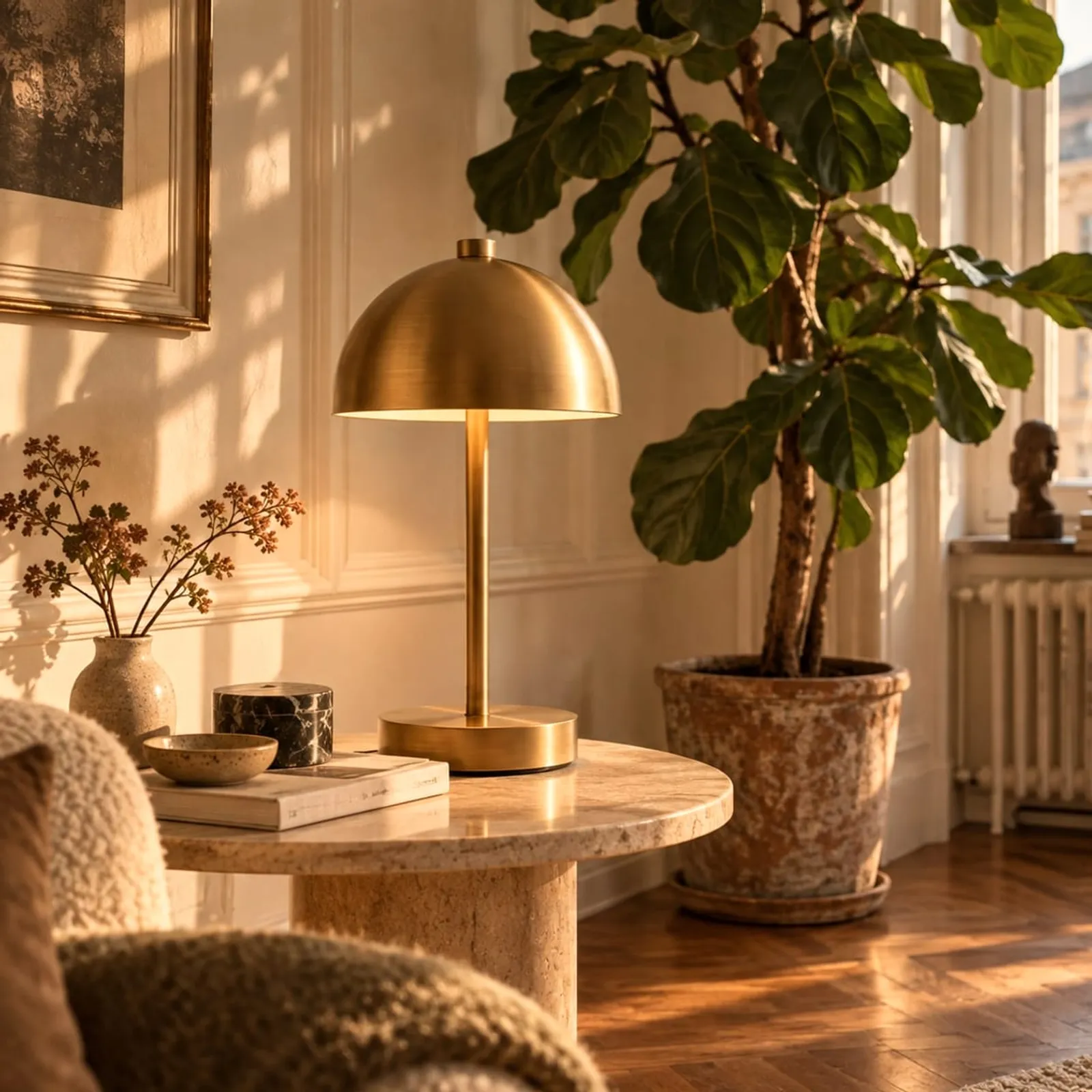 Bordslampa En Stengods - bild 2