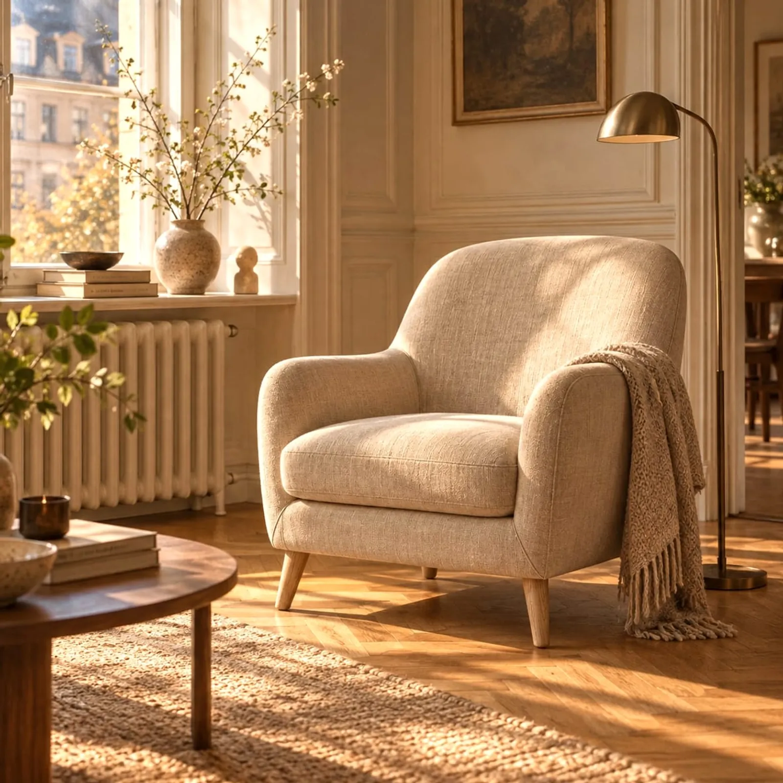 Fauteuil Udde en velours - image 2