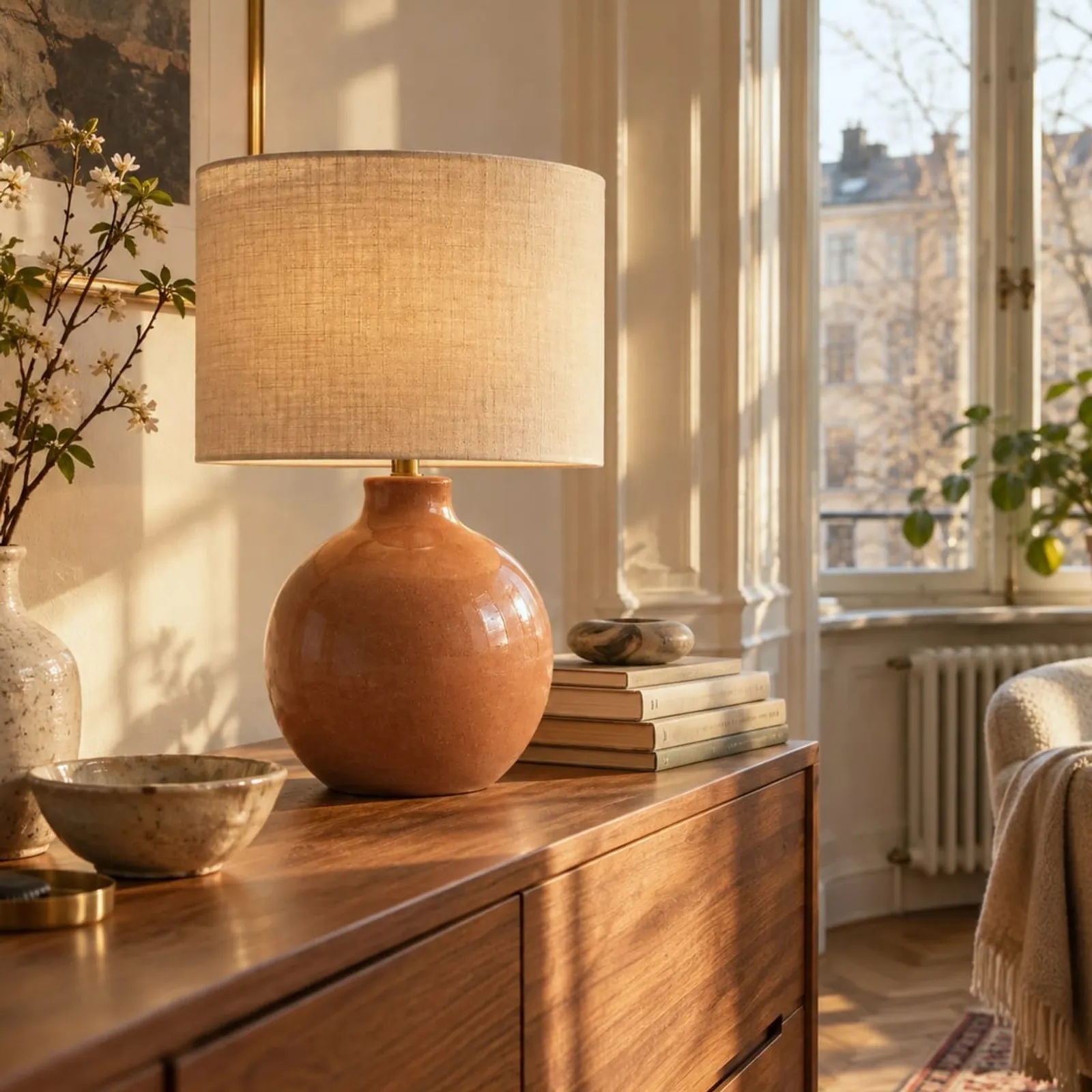 Lampe de table Salvia en laiton - image 2