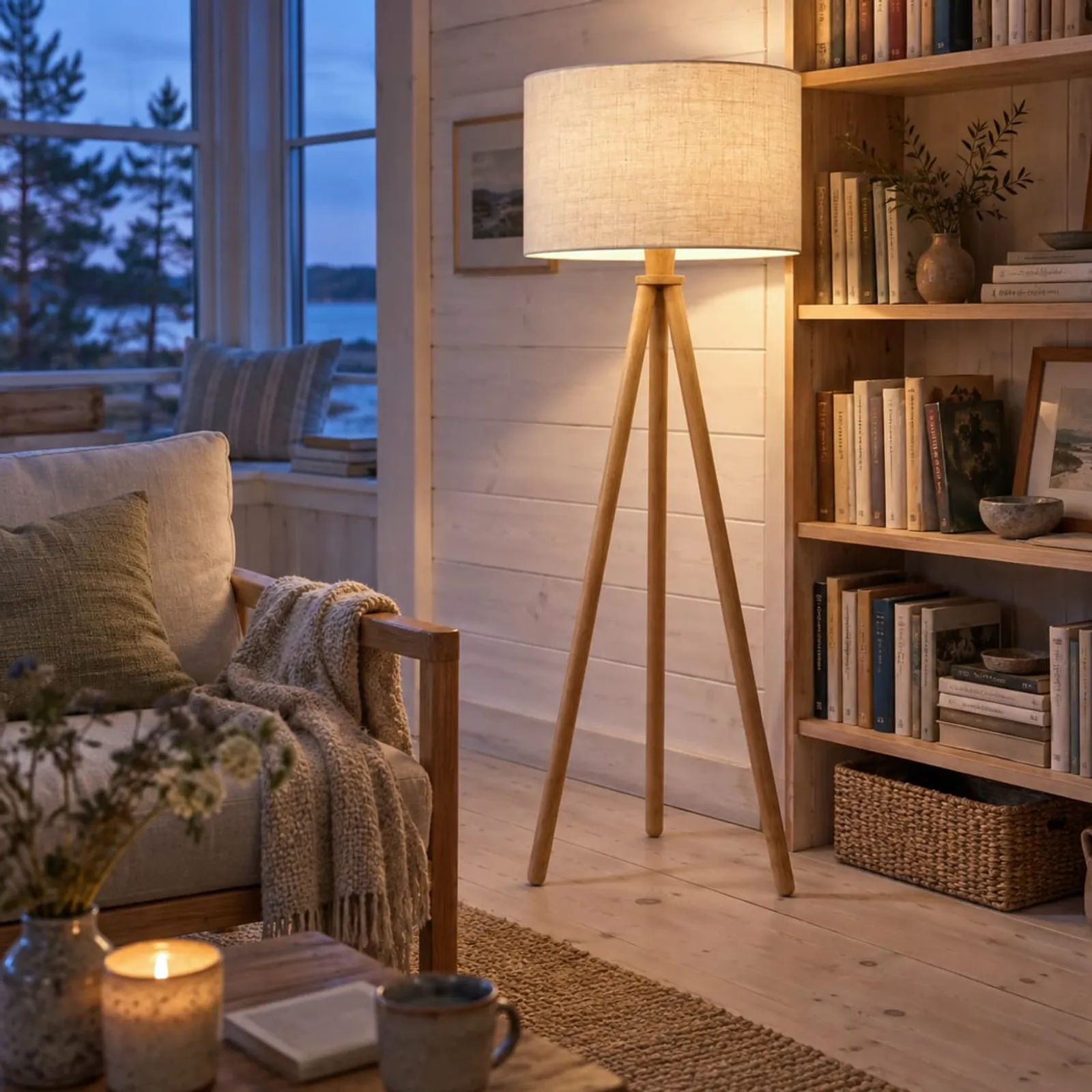Lampadaire Fors naturel V - image 3