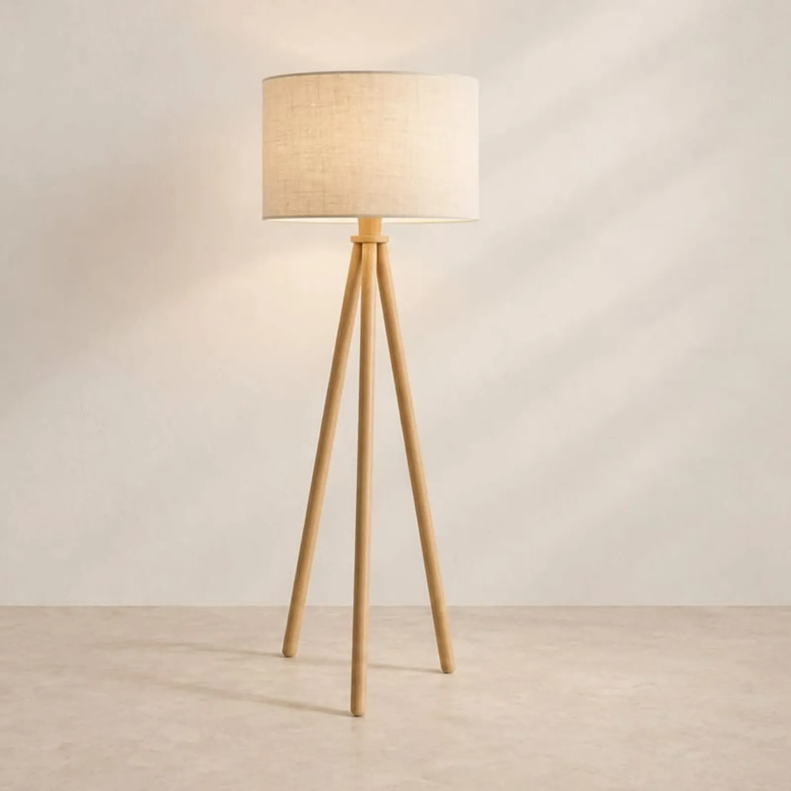 Golvlampa Lönn Natur II - bild 2