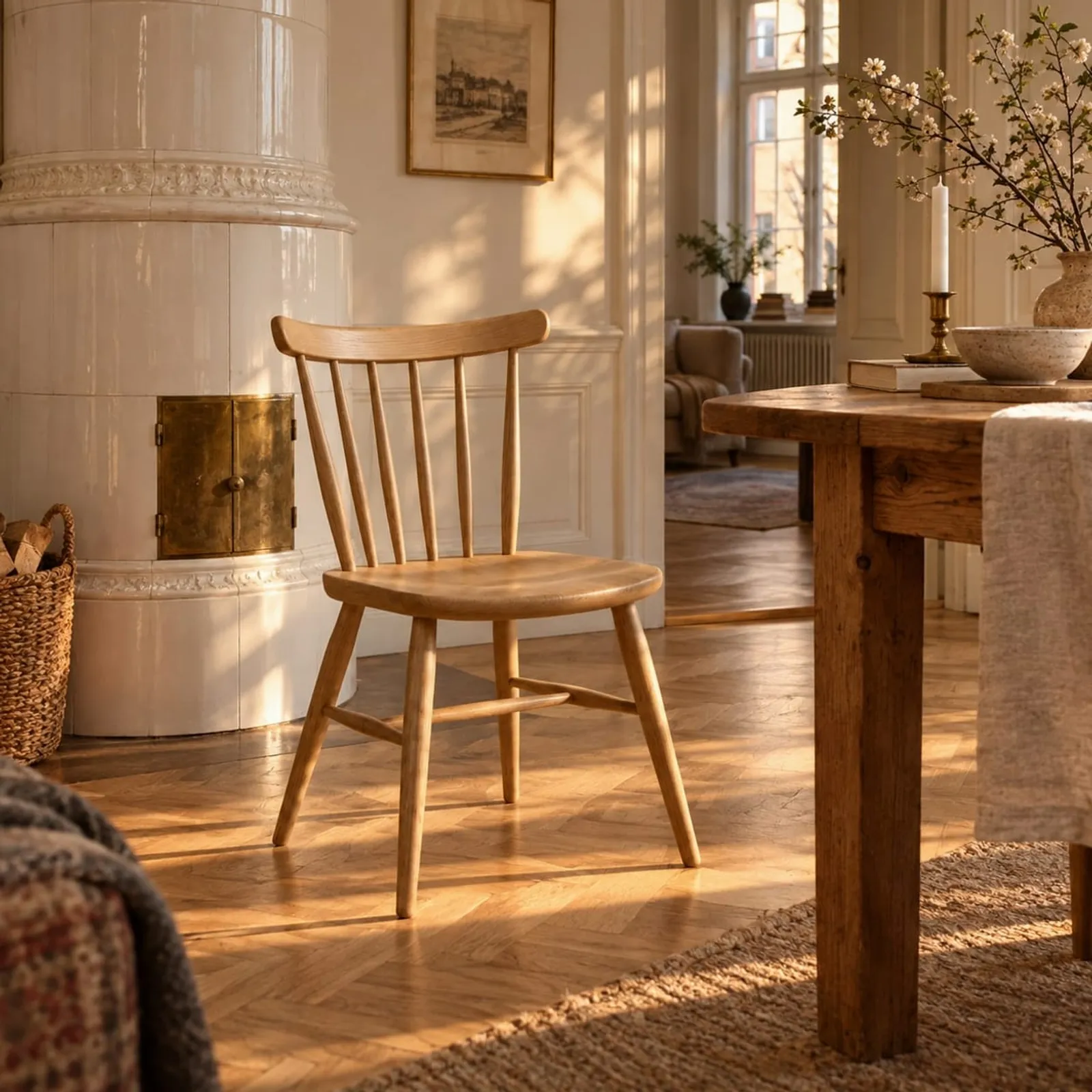 Chaise Hassel en chêne - image 3