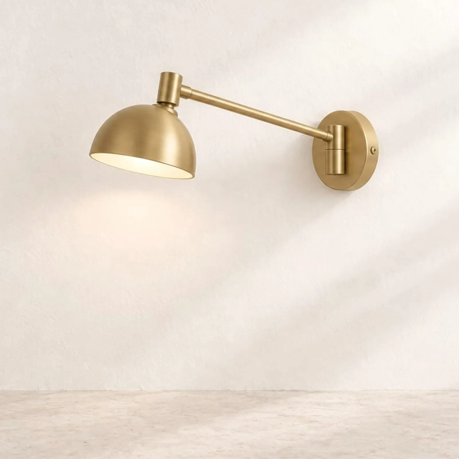 Vägglampa En Mässing - bild 1