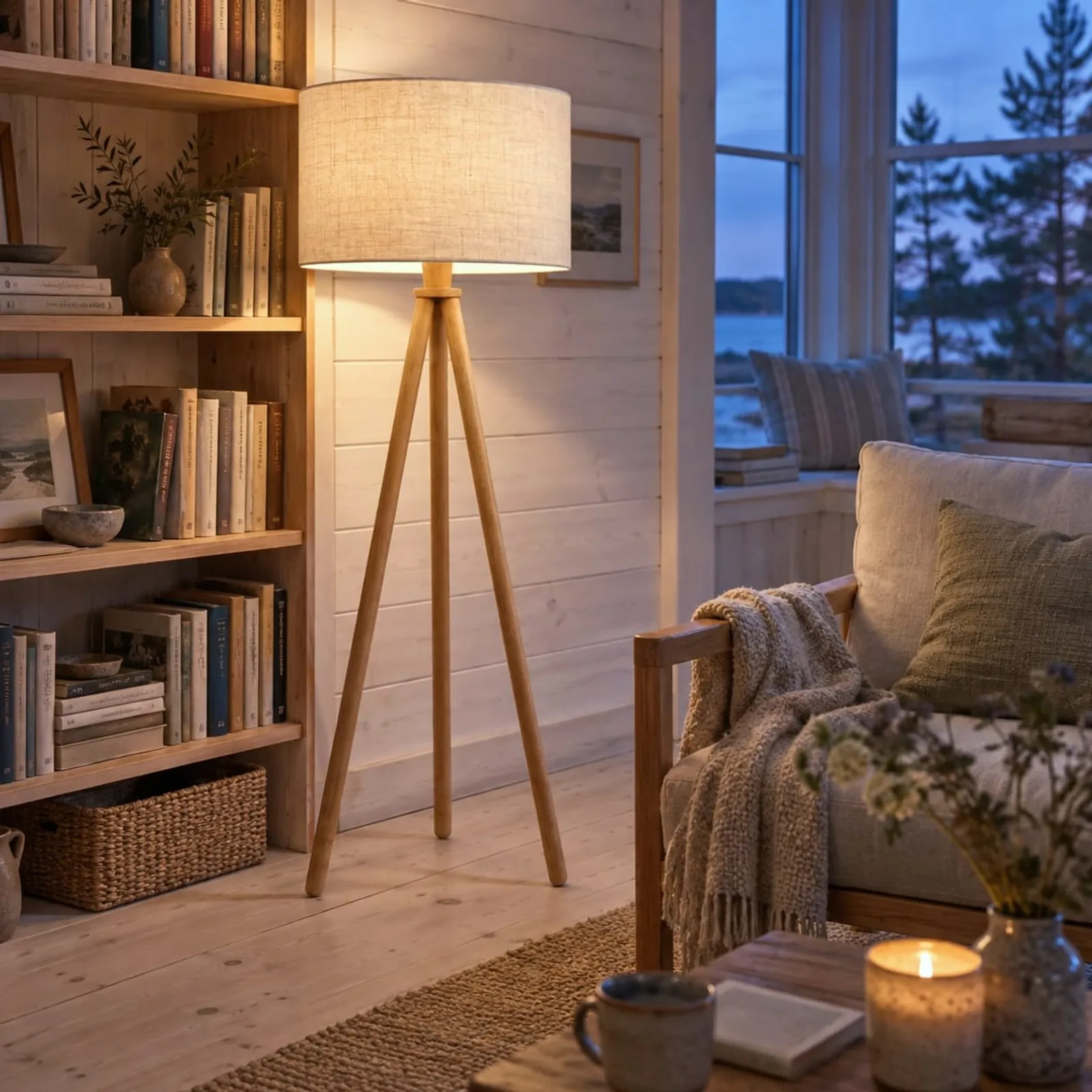 Lampadaire Hassel naturel II - image 3