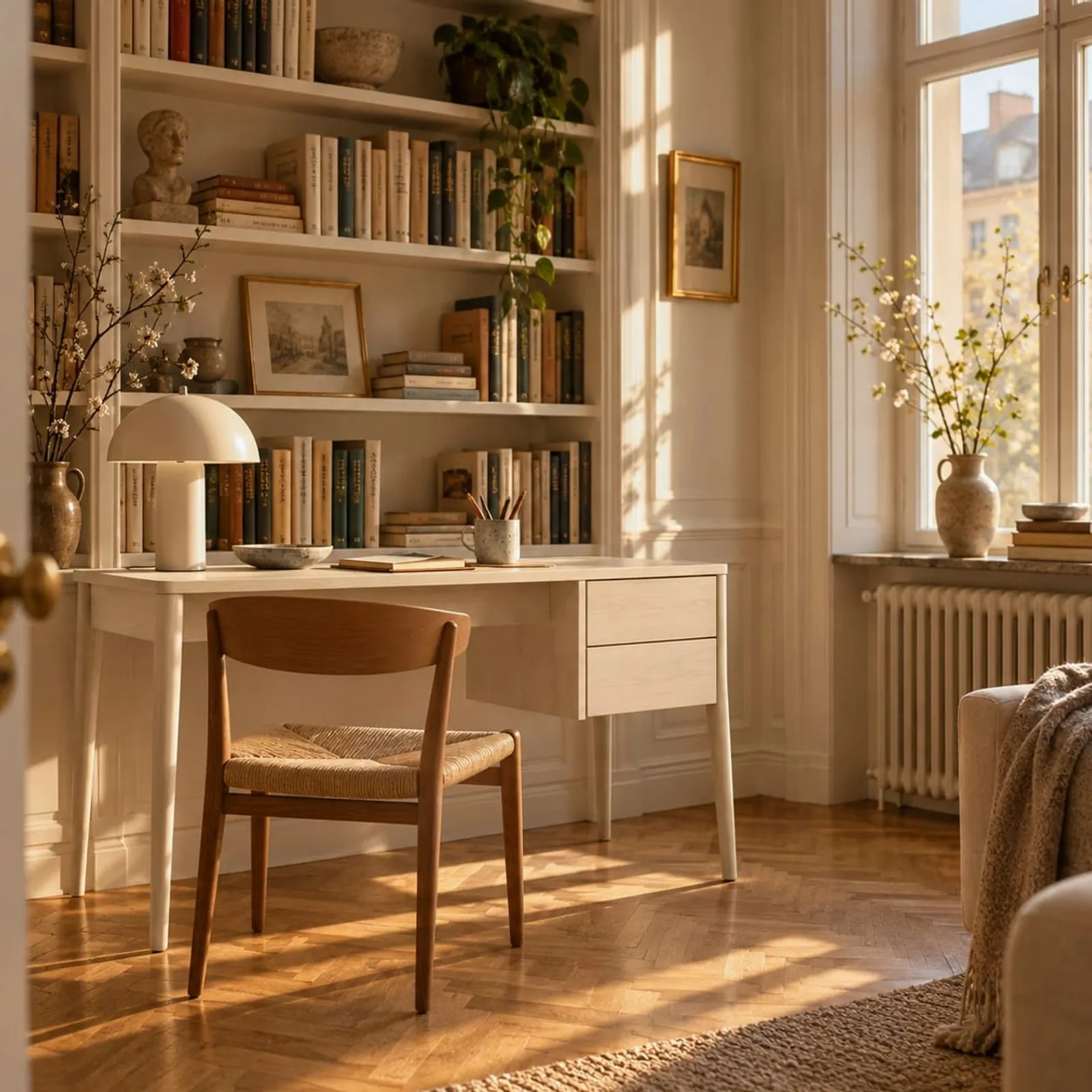 Bureau Lönn blanc craie - image 2