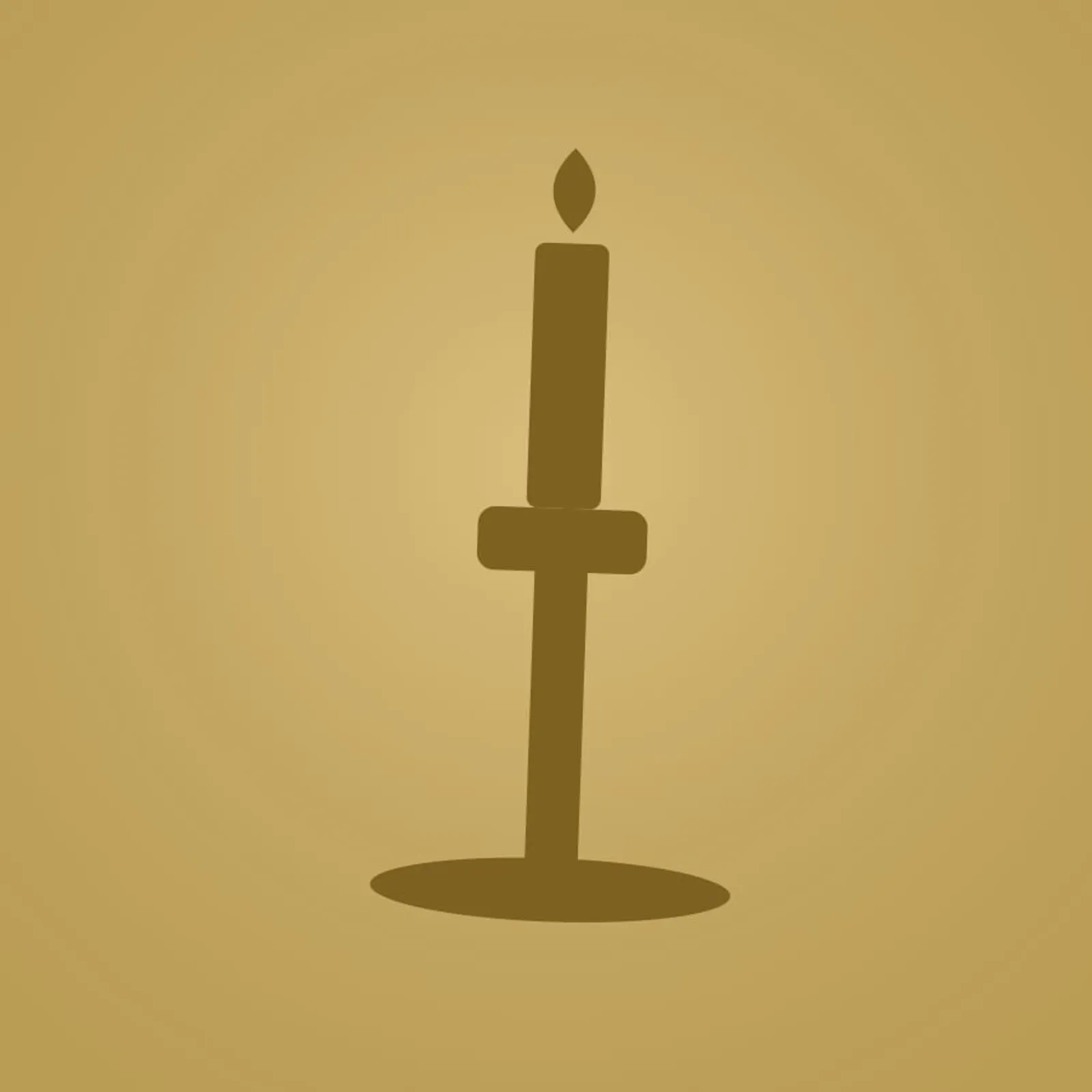 Ljusstake Klippa Stengods - bild 1