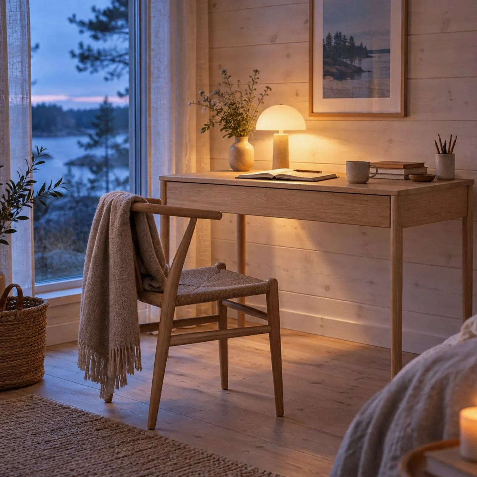 Bureau Sund en bouleau - image 3