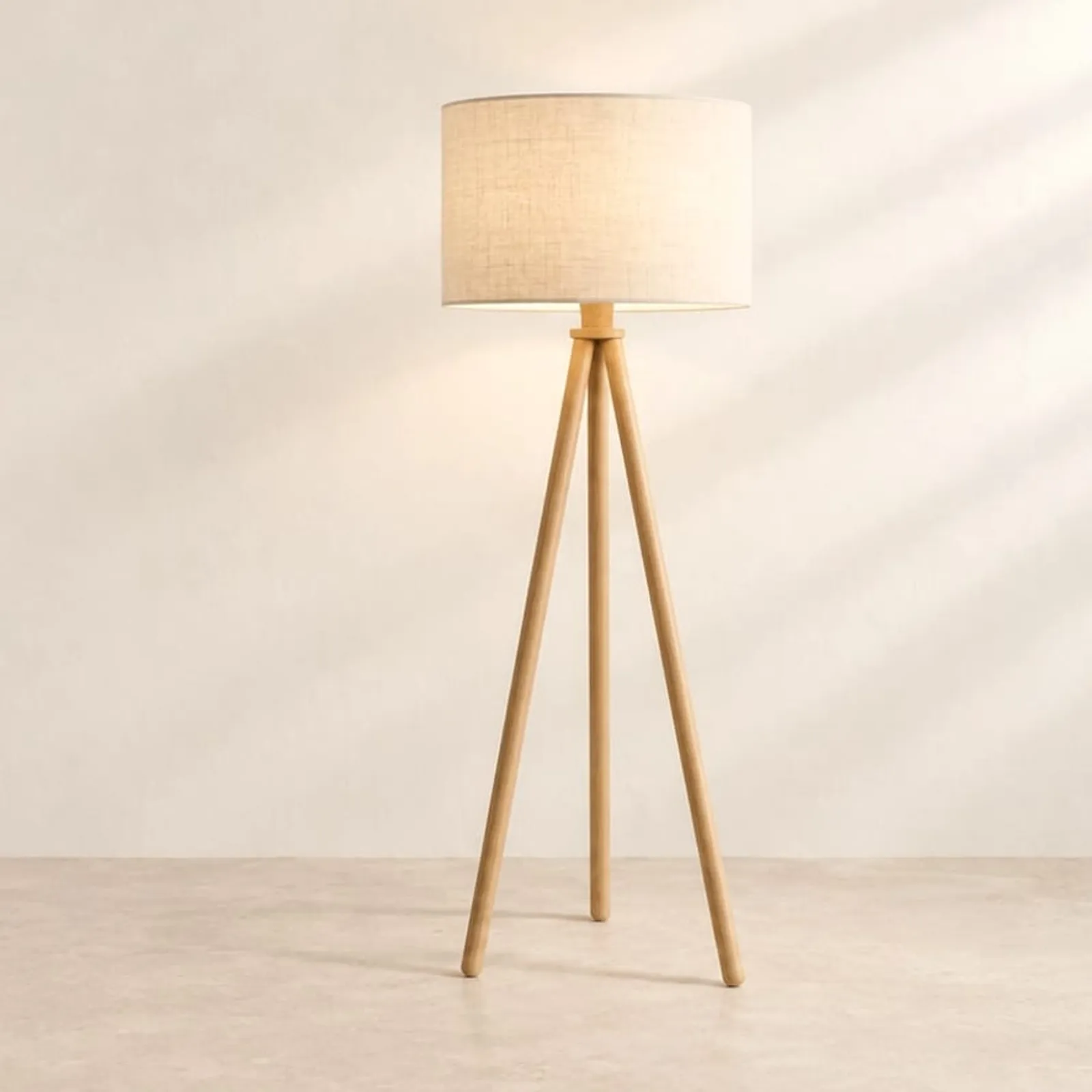Golvlampa Lönn Natur - bild 1
