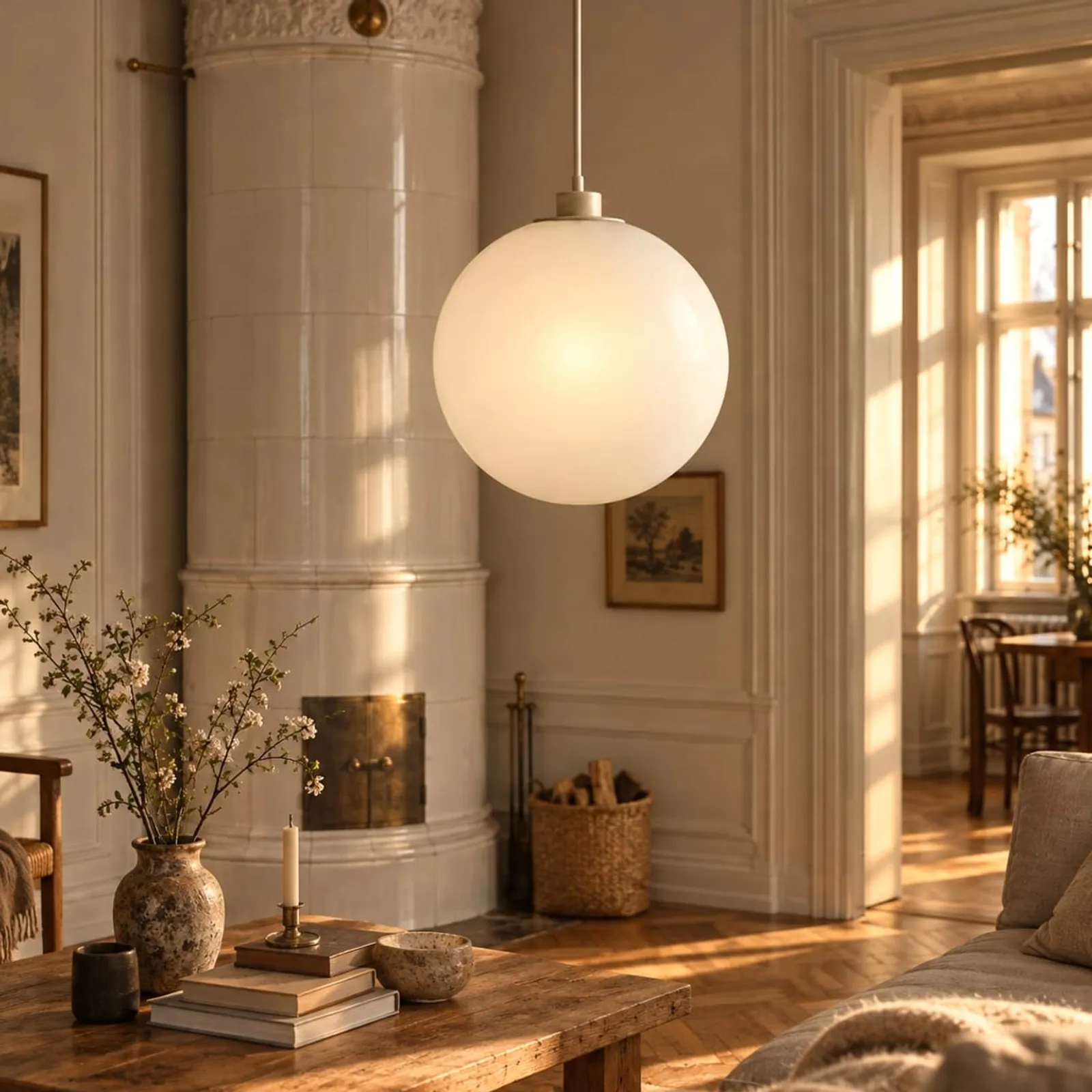 Suspension Tall blanc craie III - image 2