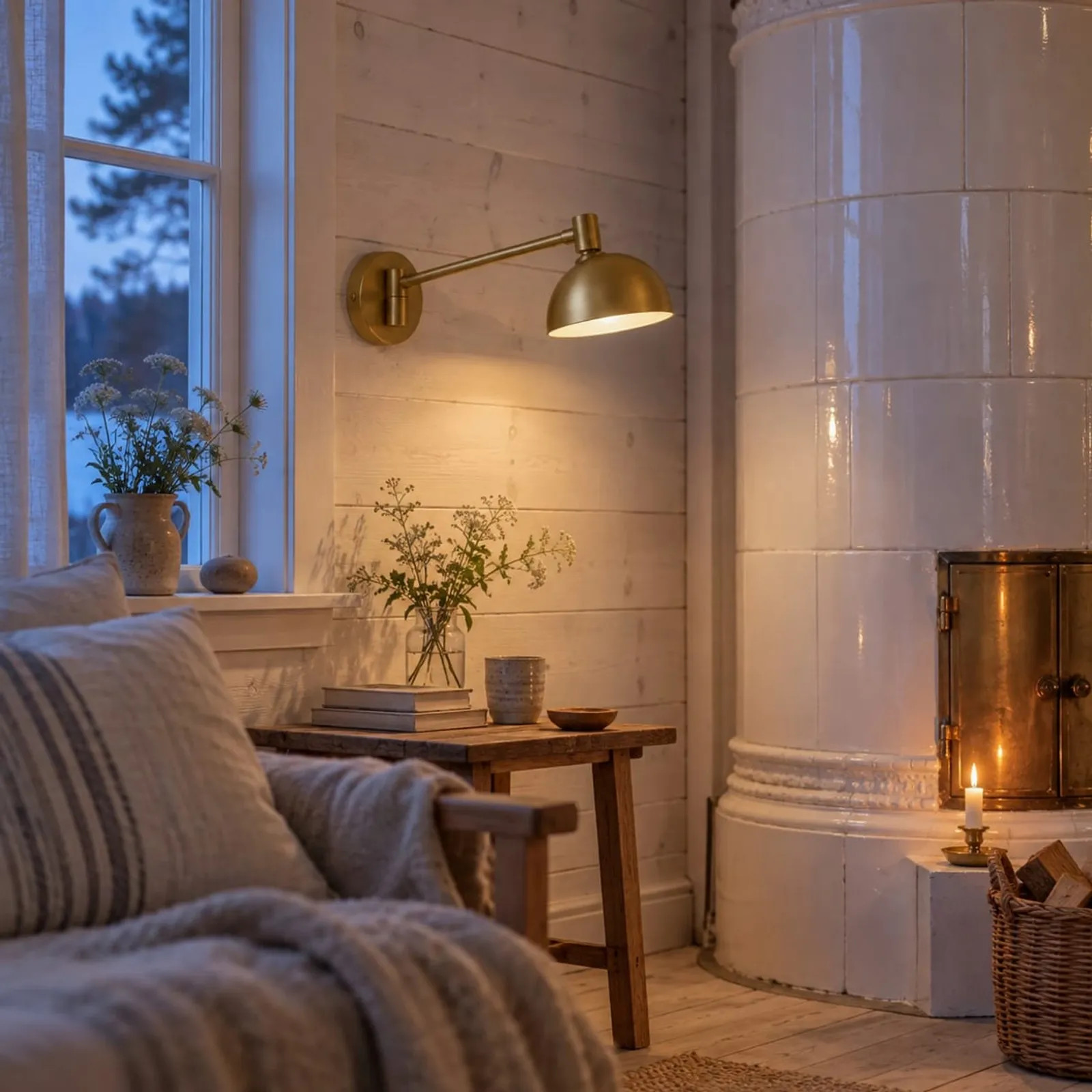 Vägglampa Fläder Ockra - bild 2