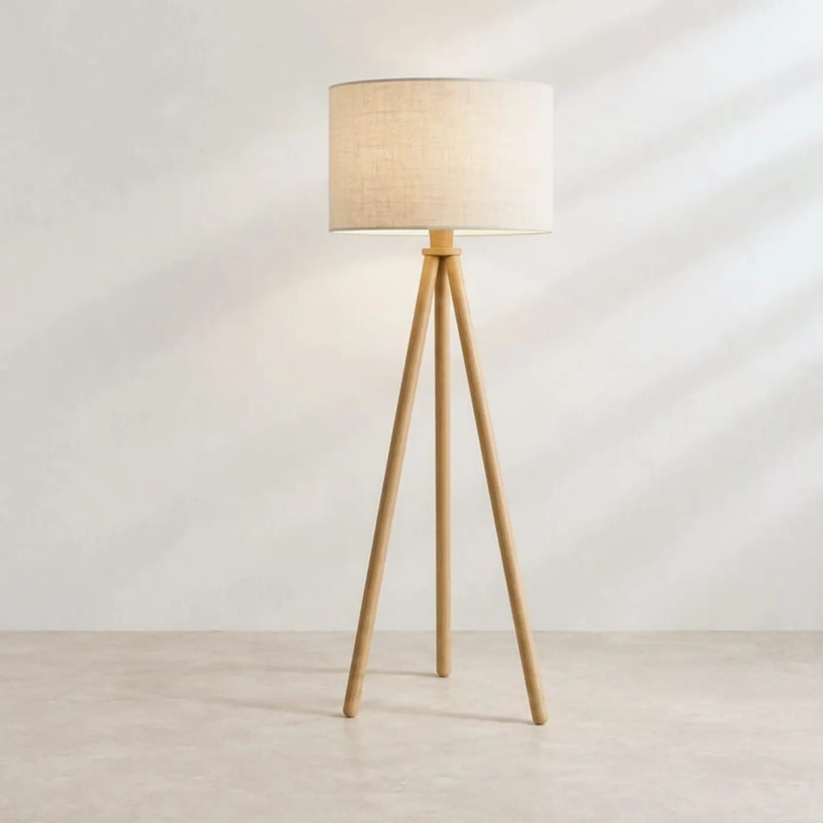 Golvlampa Lönn Natur IV - bild 1