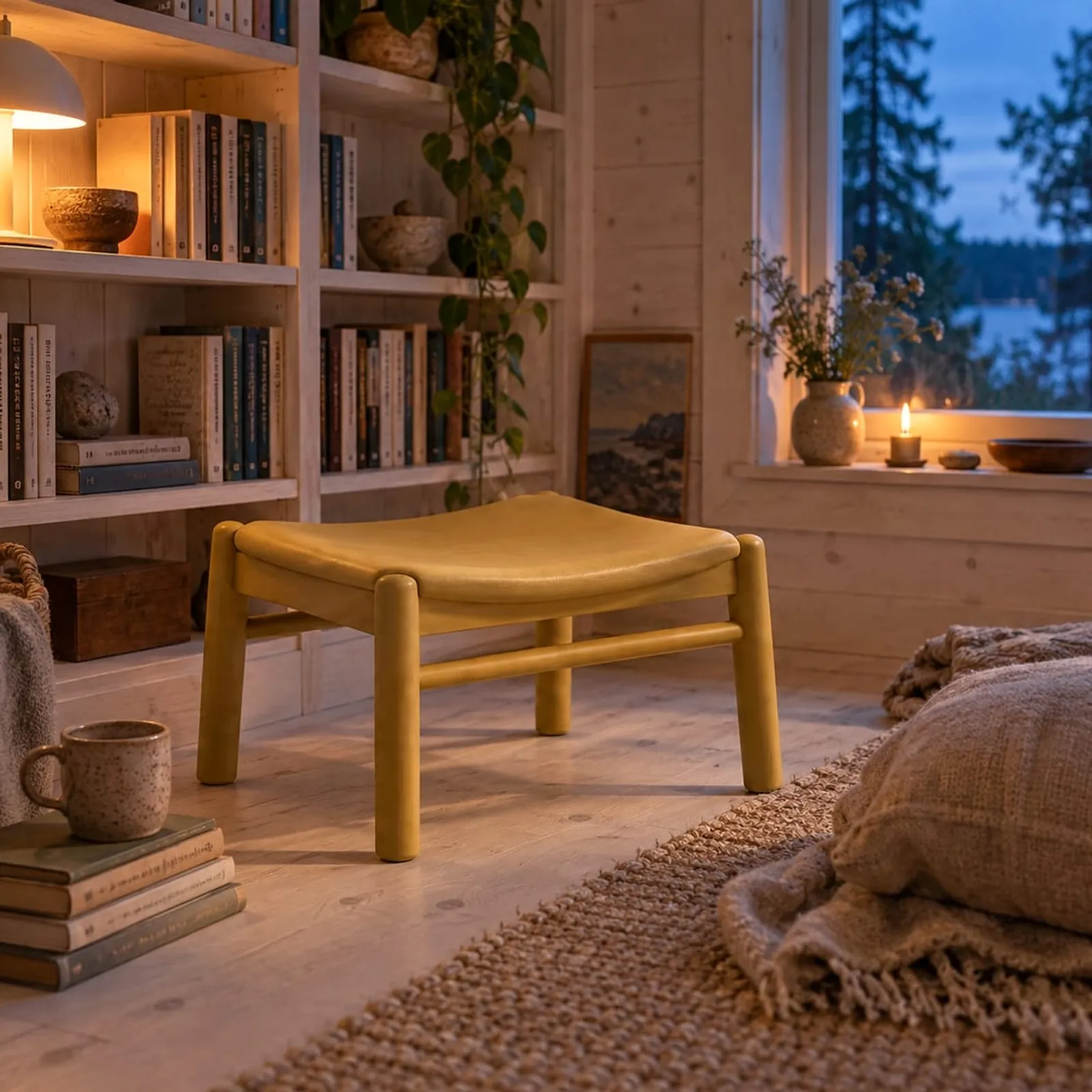 Tabouret Torö ocre II - image 3