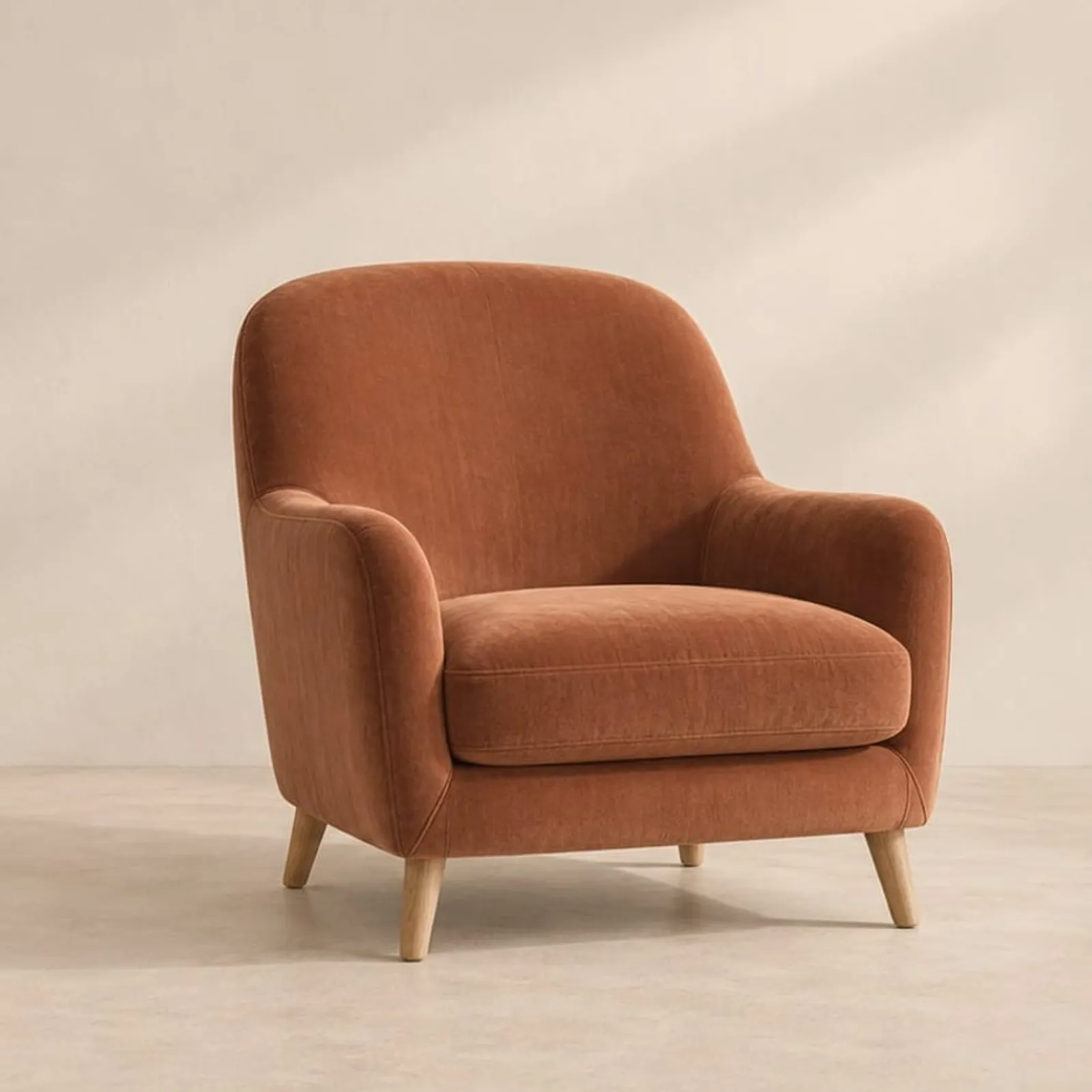Fauteuil Sarek en velours - image 1
