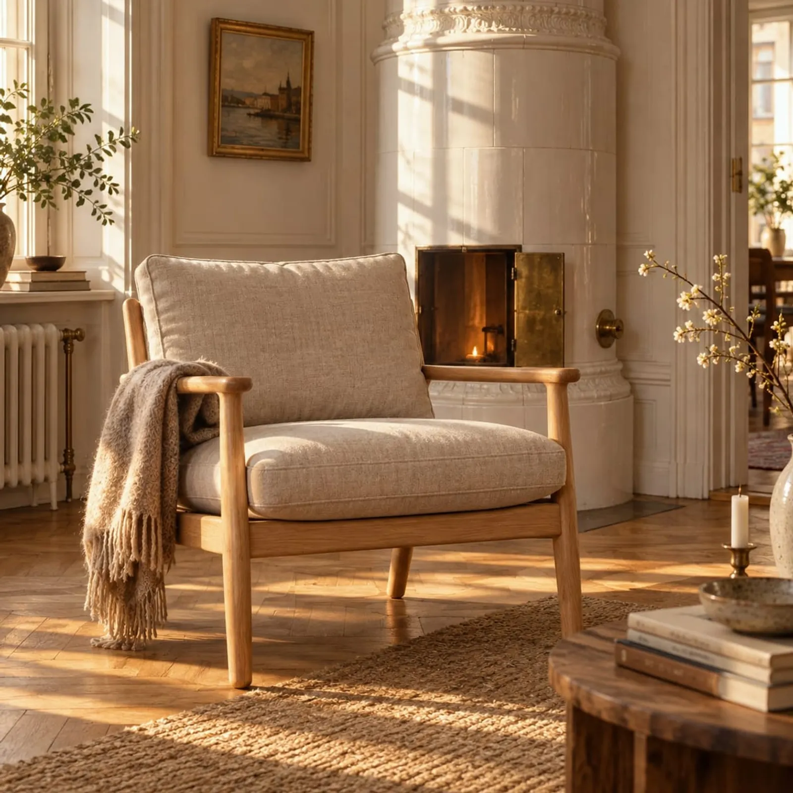 Fauteuil Grund en laine - image 2