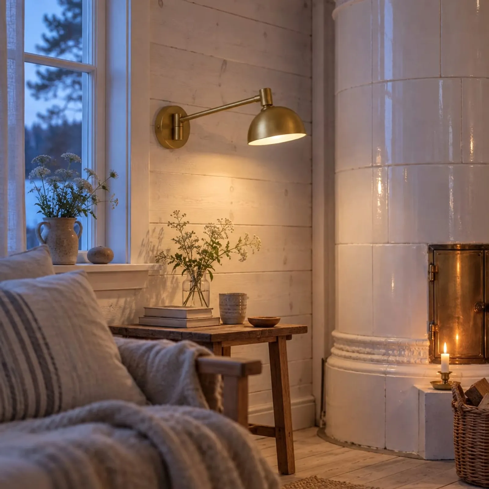 Vägglampa Vete Ockra - bild 2