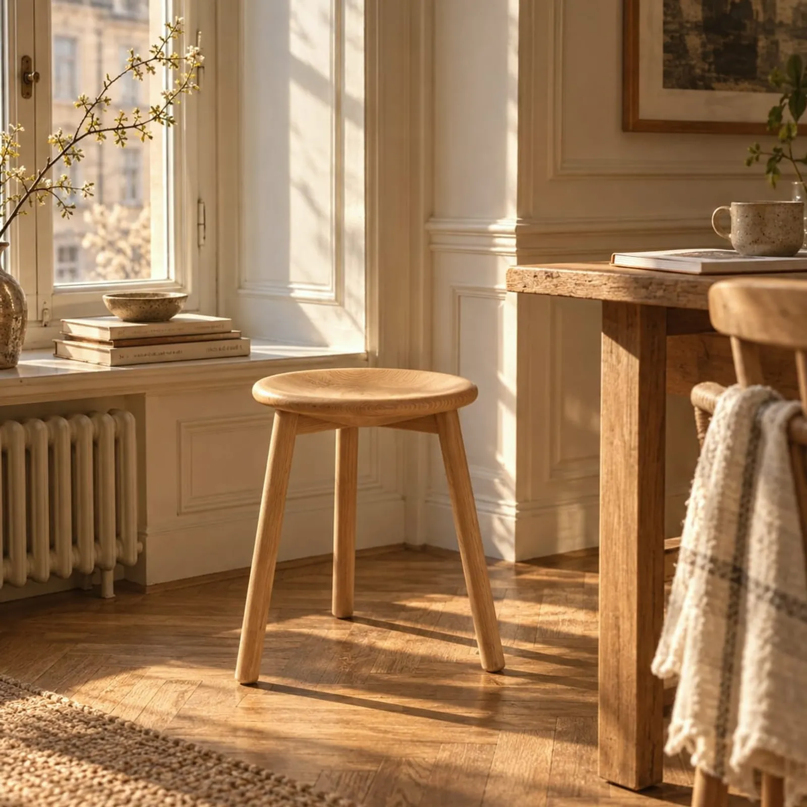 Tabouret Skogen en chêne - image 2