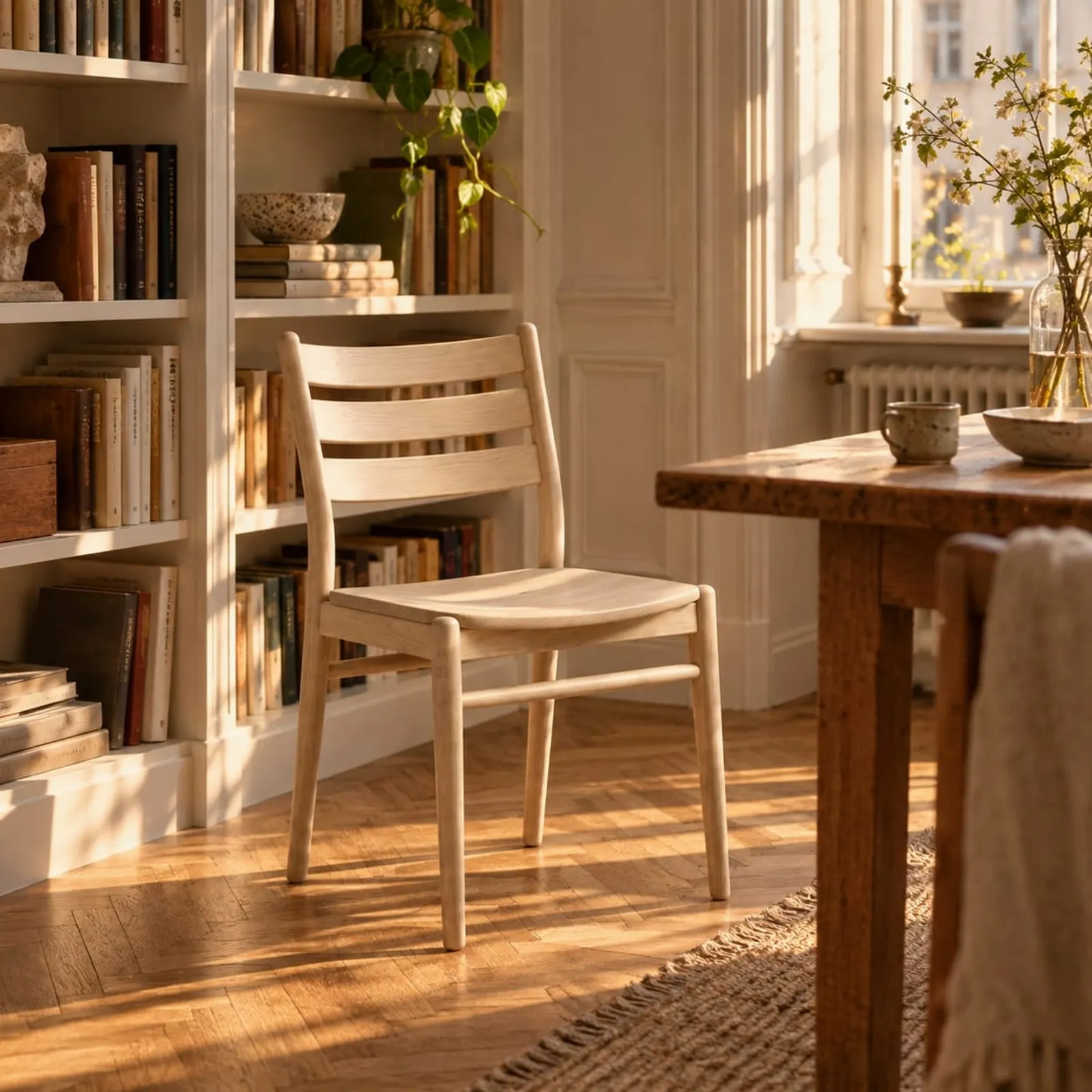 Chaise Hampa blanc craie IV - image 2