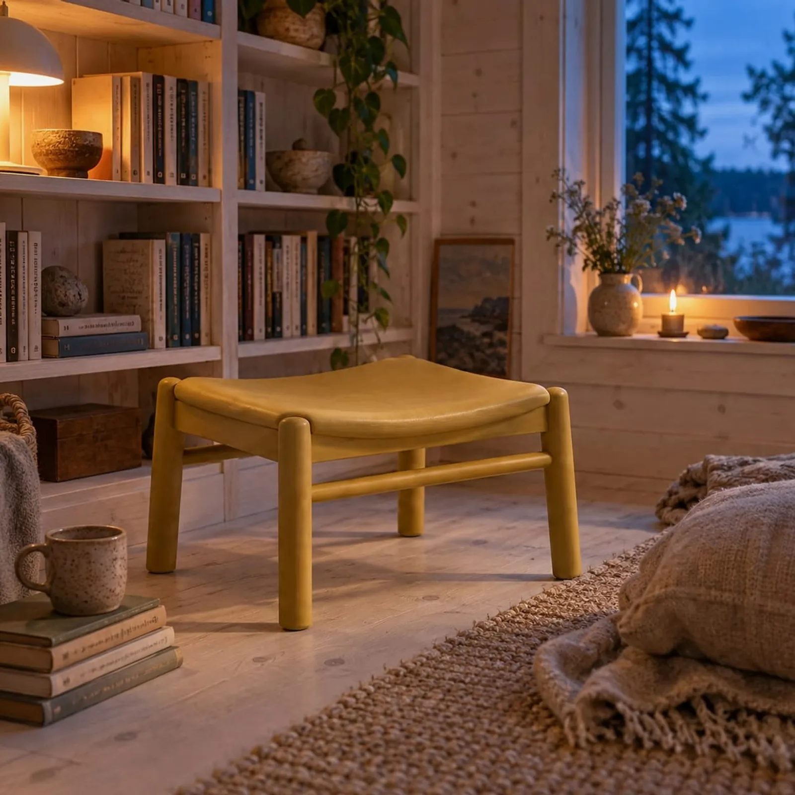 Tabouret Ö en bouleau - image 3