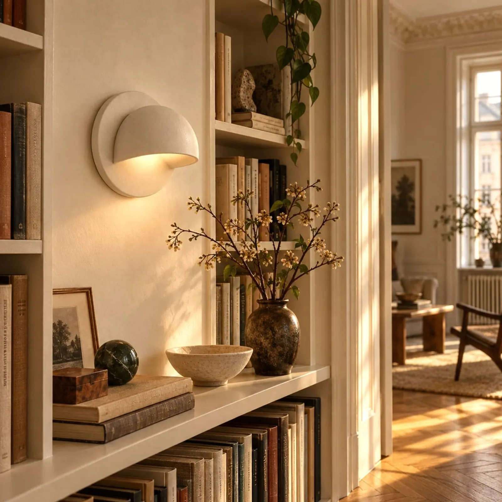 Vägglampa Hägg Kritvit - bild 3