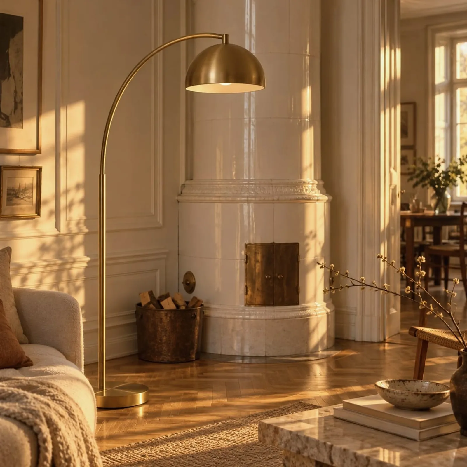 Lampadaire Myr ocre IV - image 2