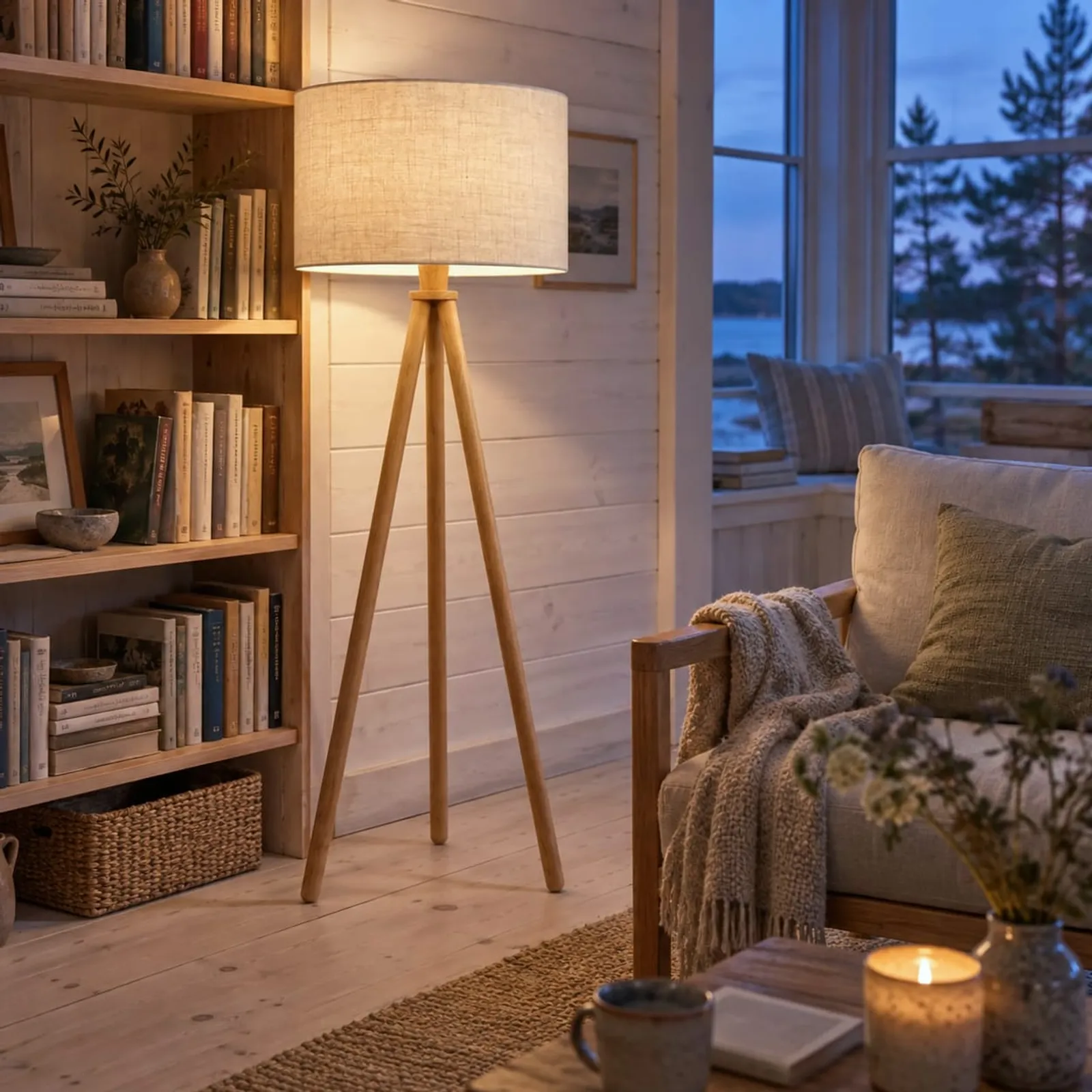 Golvlampa Hägg Natur VI - bild 3