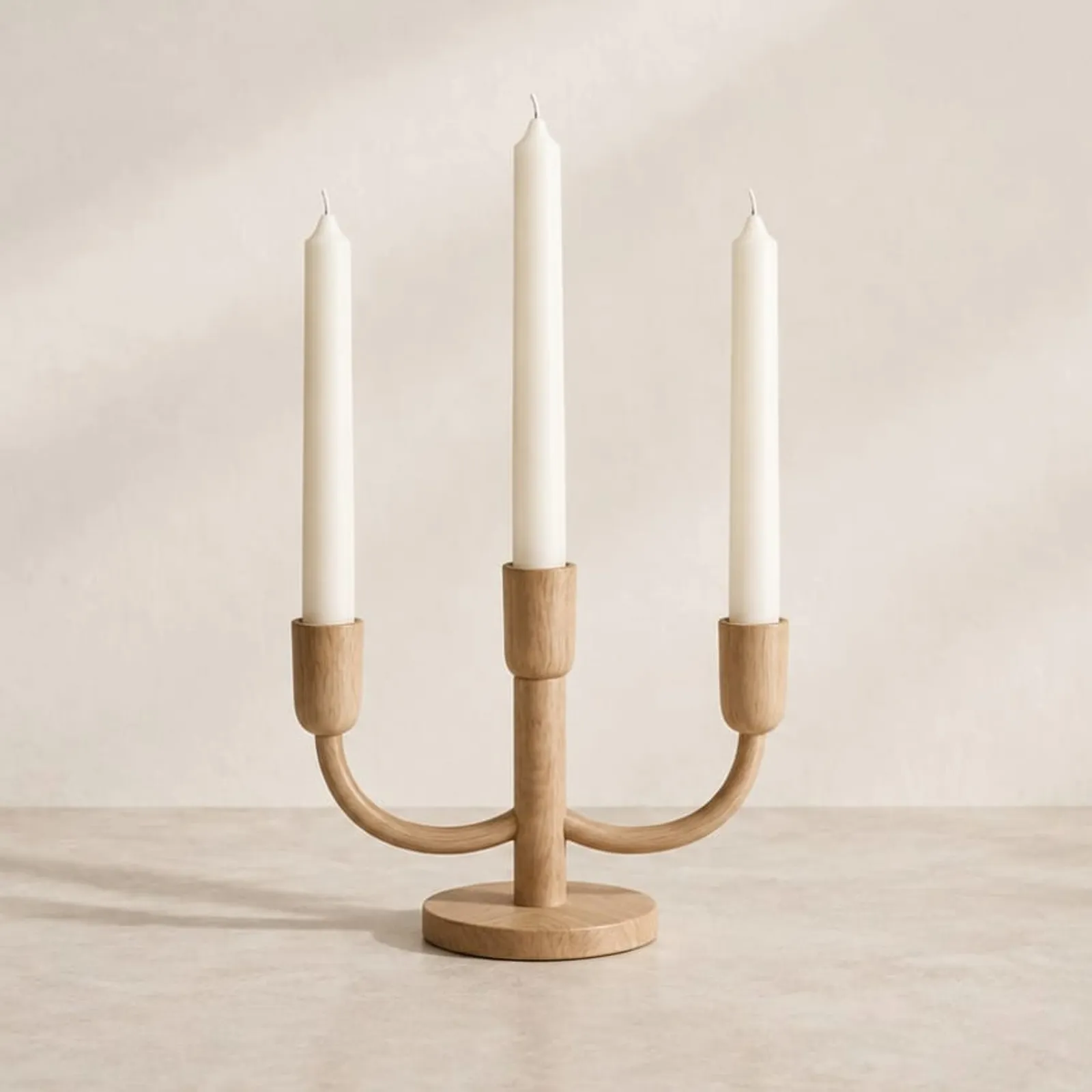 Ljusstake Lönn Natur III - bild 1