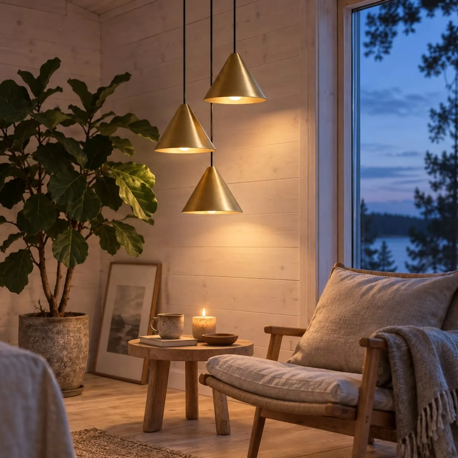 Taklampa Fläder Kol - bild 2