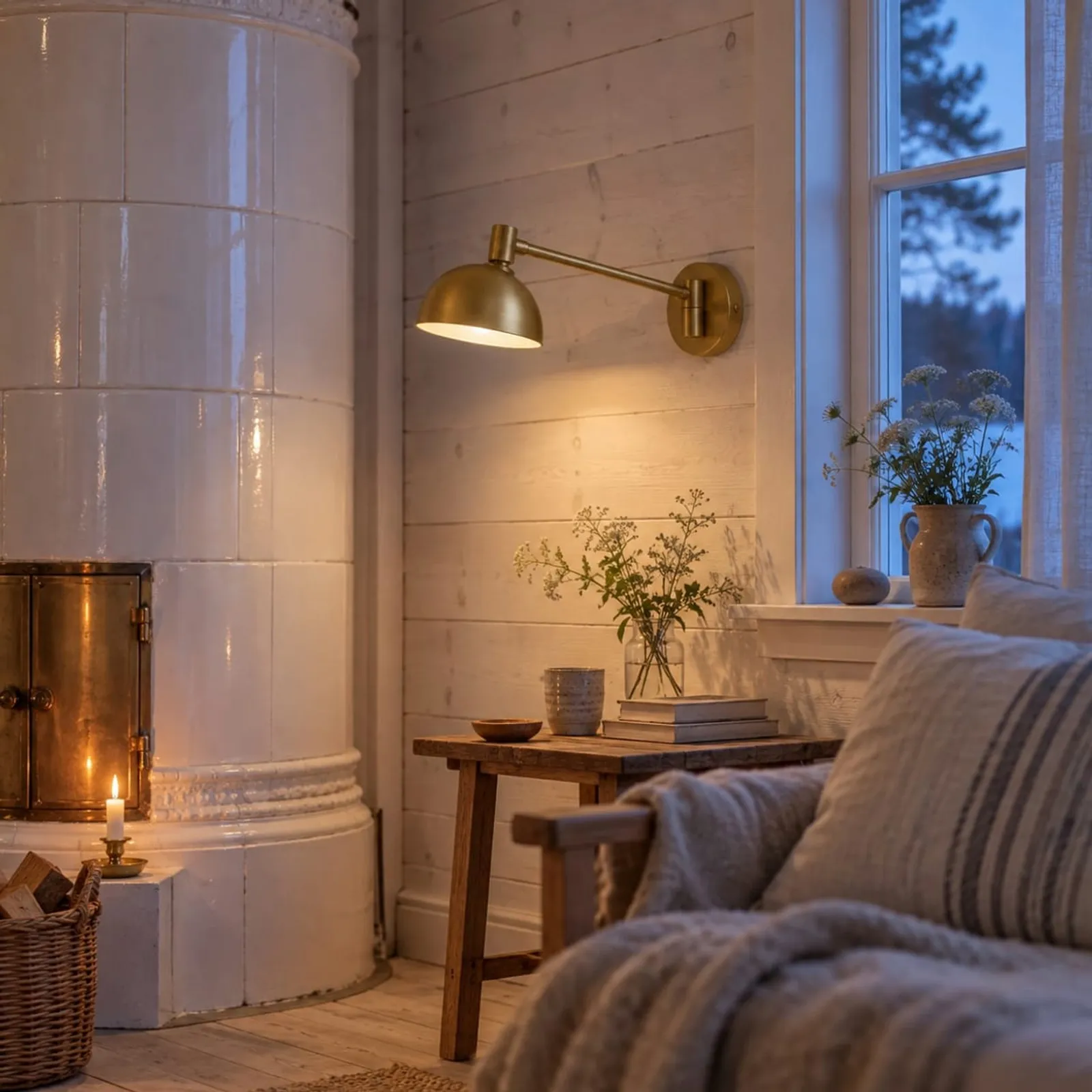 Vägglampa Strand Stål - bild 2