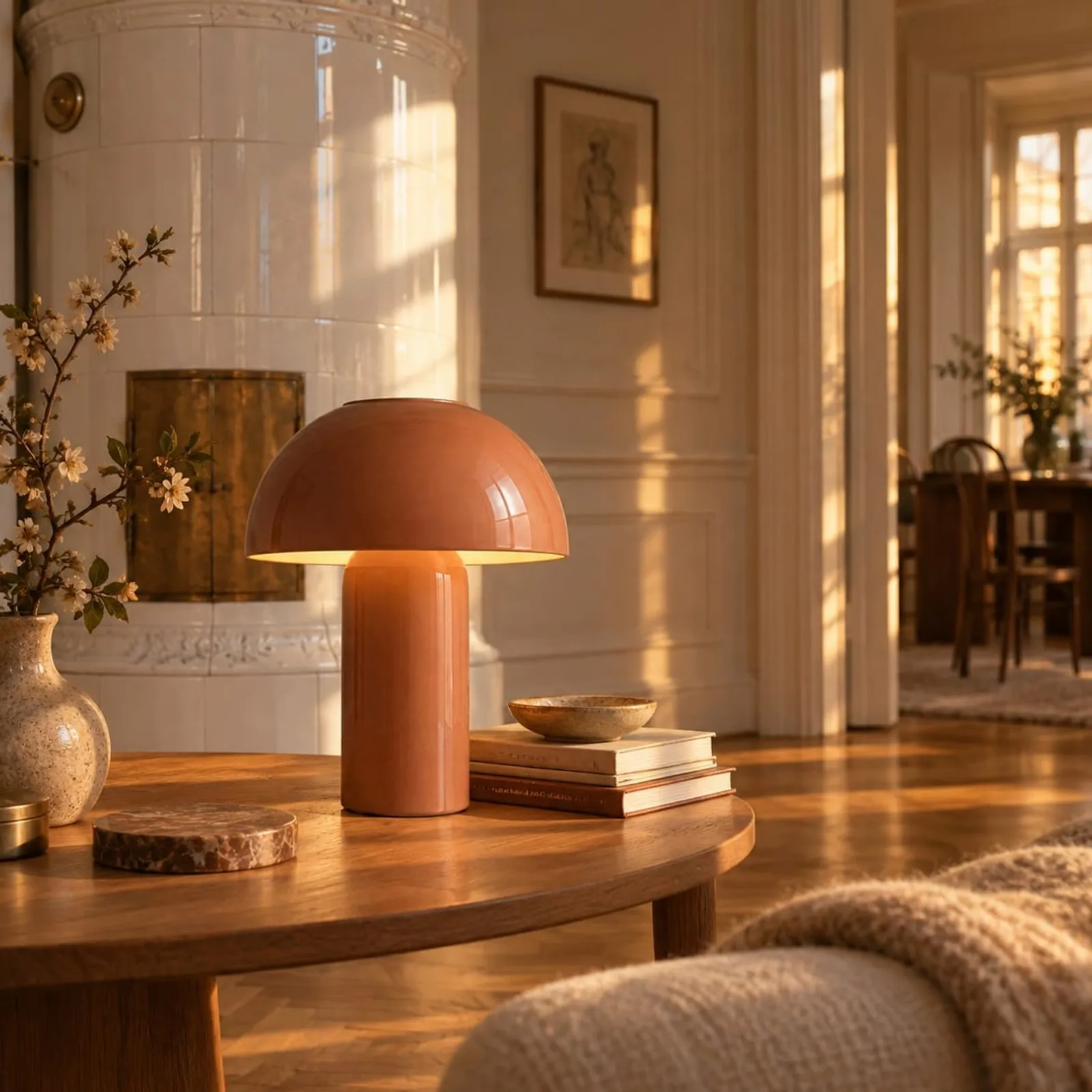 Lampe de table Mossa ocre III - image 2