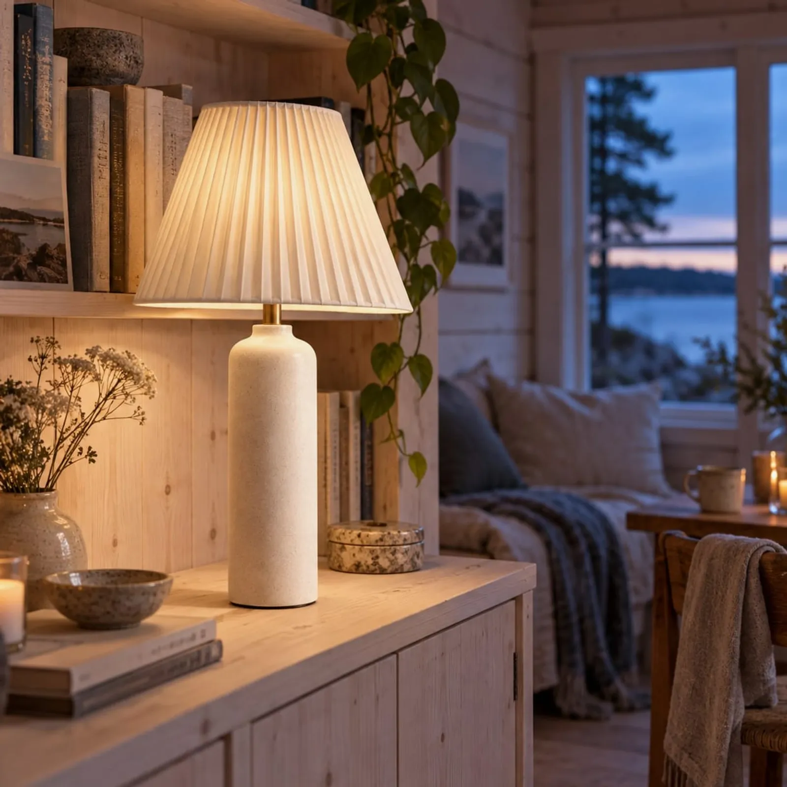 Lampe de table Videt blanc craie III - image 2