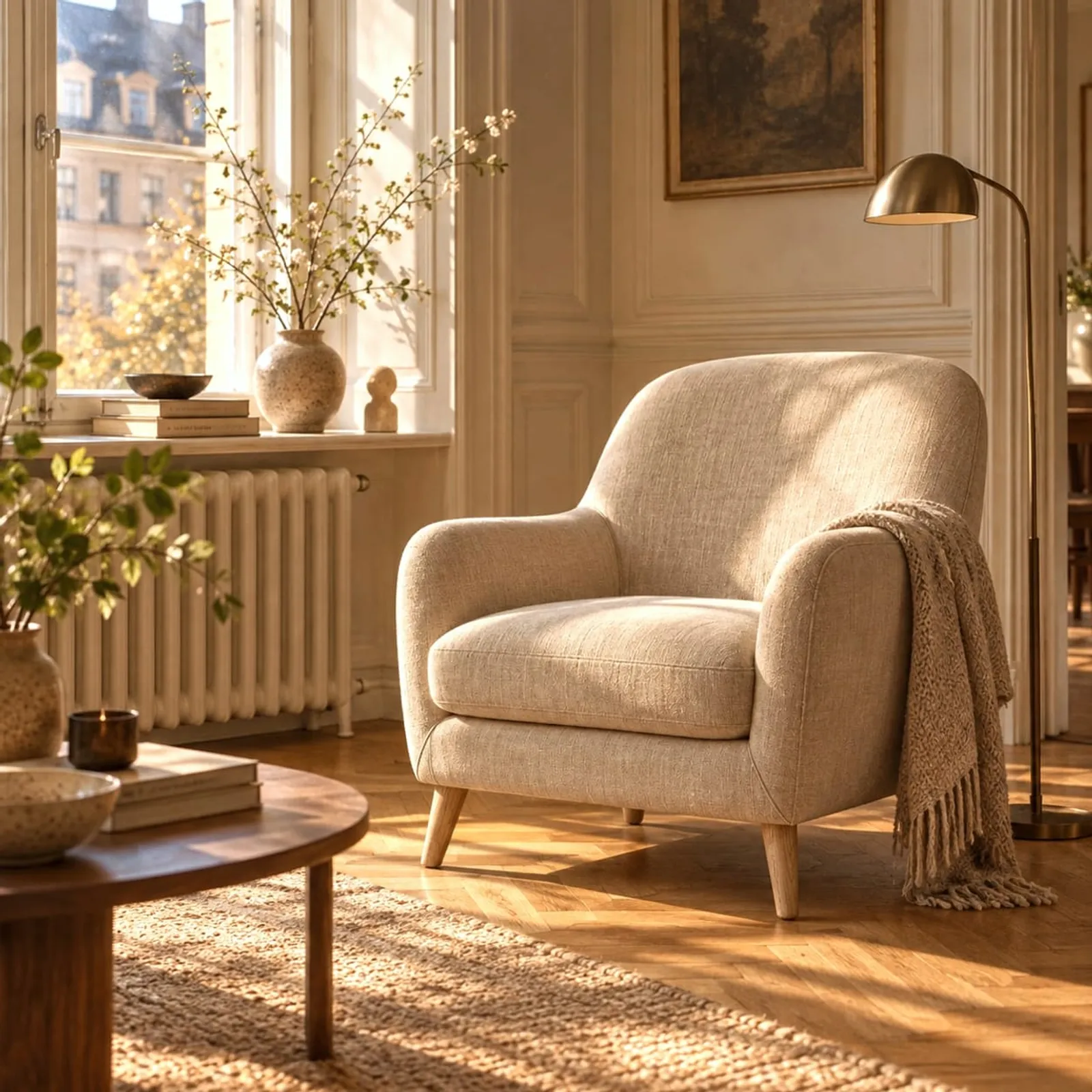 Fauteuil Sarek en velours - image 2