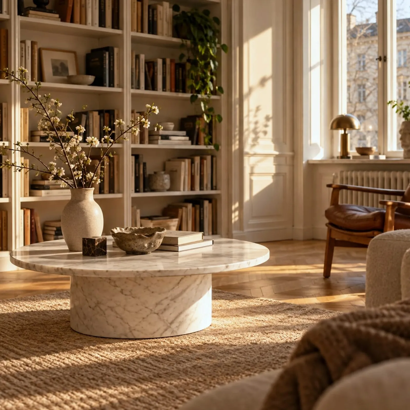Table basse Timjan blanc craie - image 2