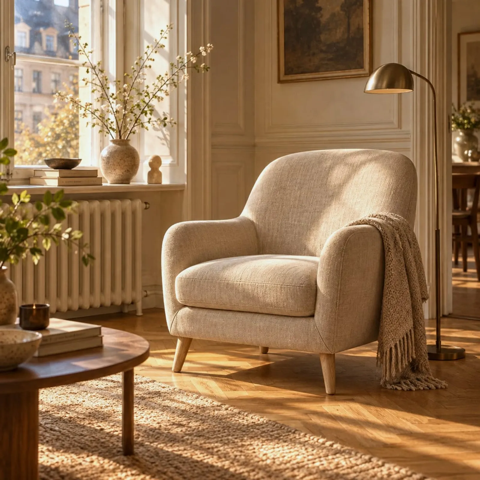 Fauteuil Lind en velours - image 2