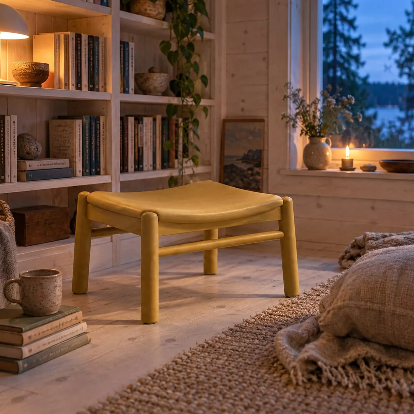 Tabouret Skär ocre II - image 3
