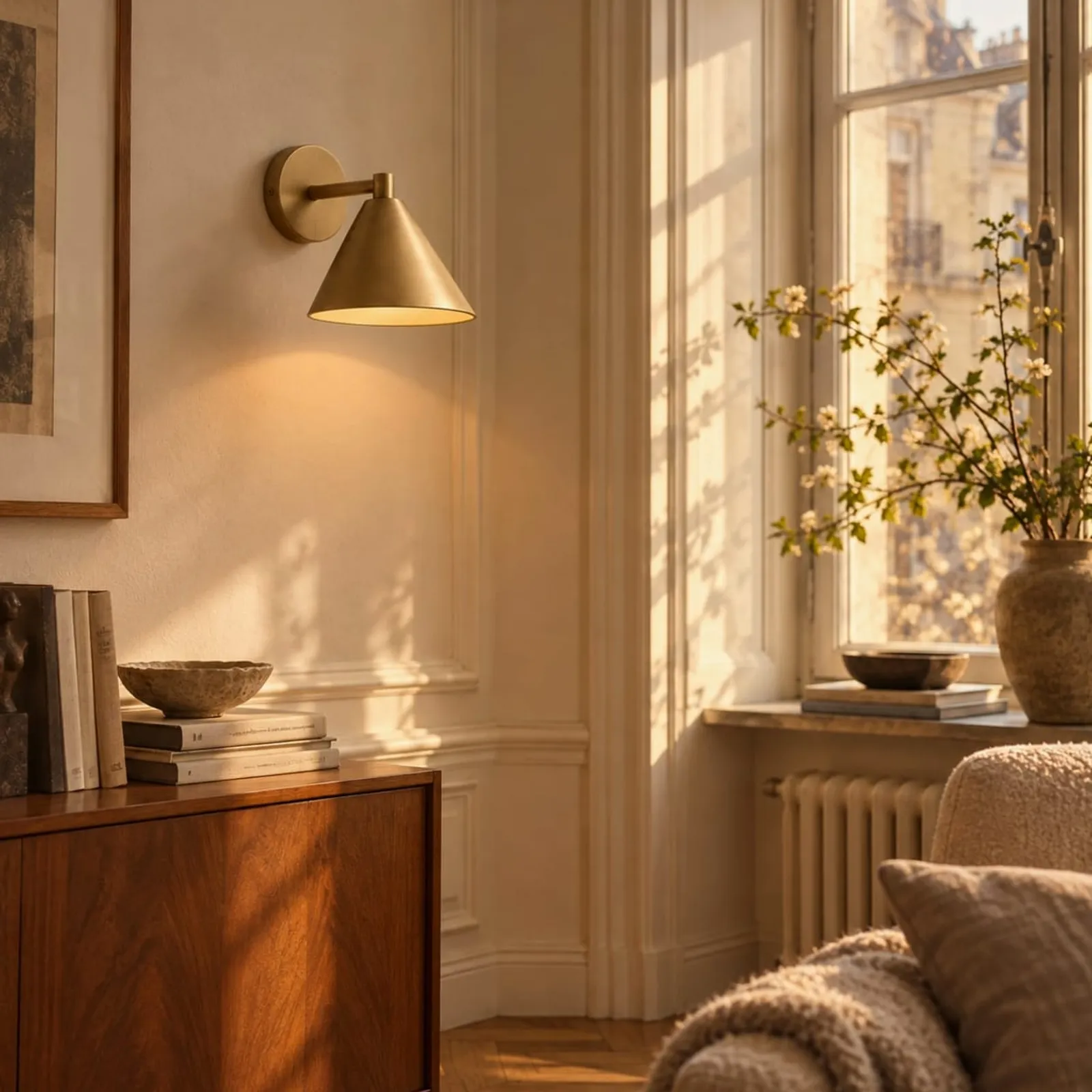 Vägglampa Timjan Mässing - bild 2